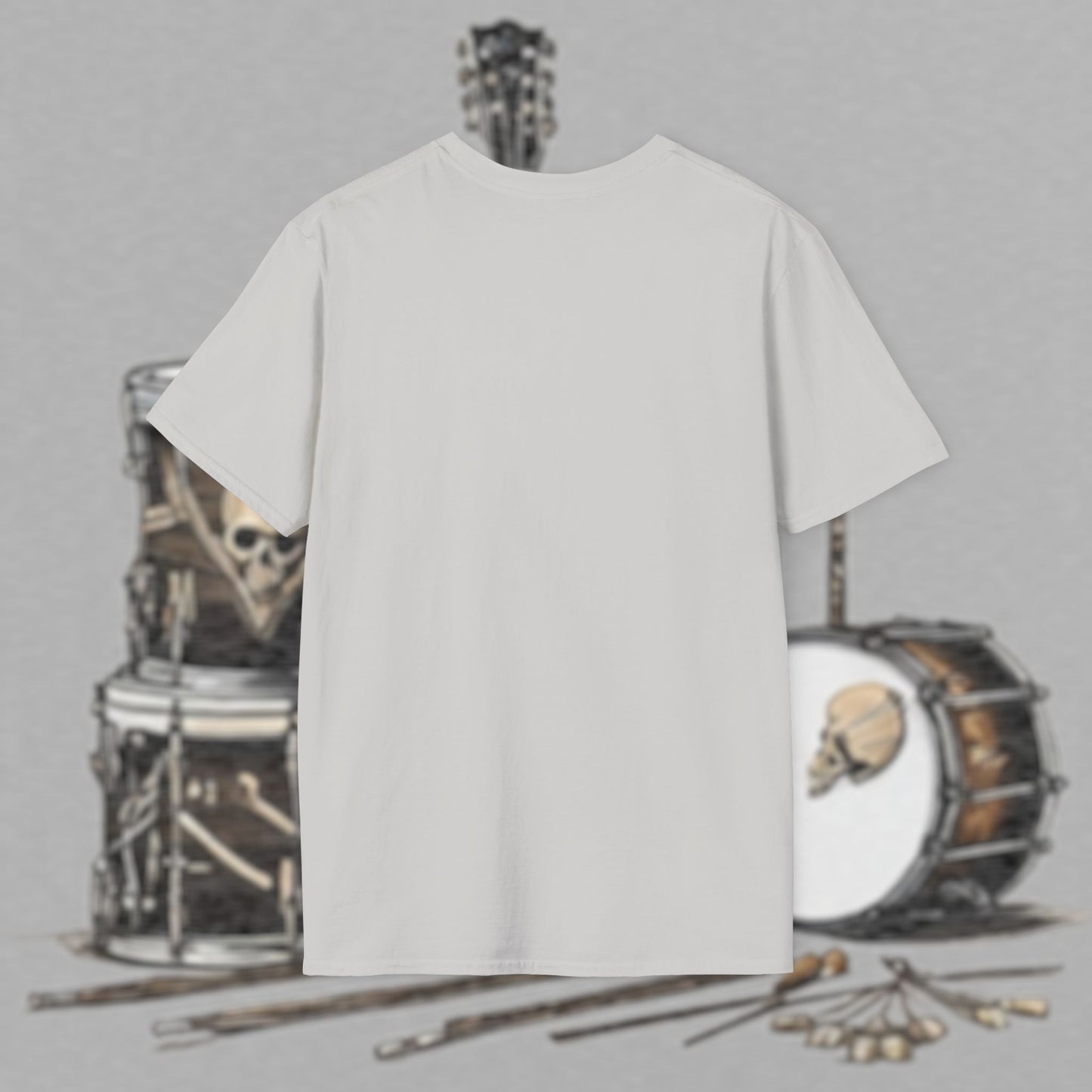 Bad Luk Jo "Guitar Man" T-Shirt - No Printing on Back - Unisex Softstyle T-Shirt - Perfect for Musicians and Music Lovers - FREE ECONOMY SHIPPING