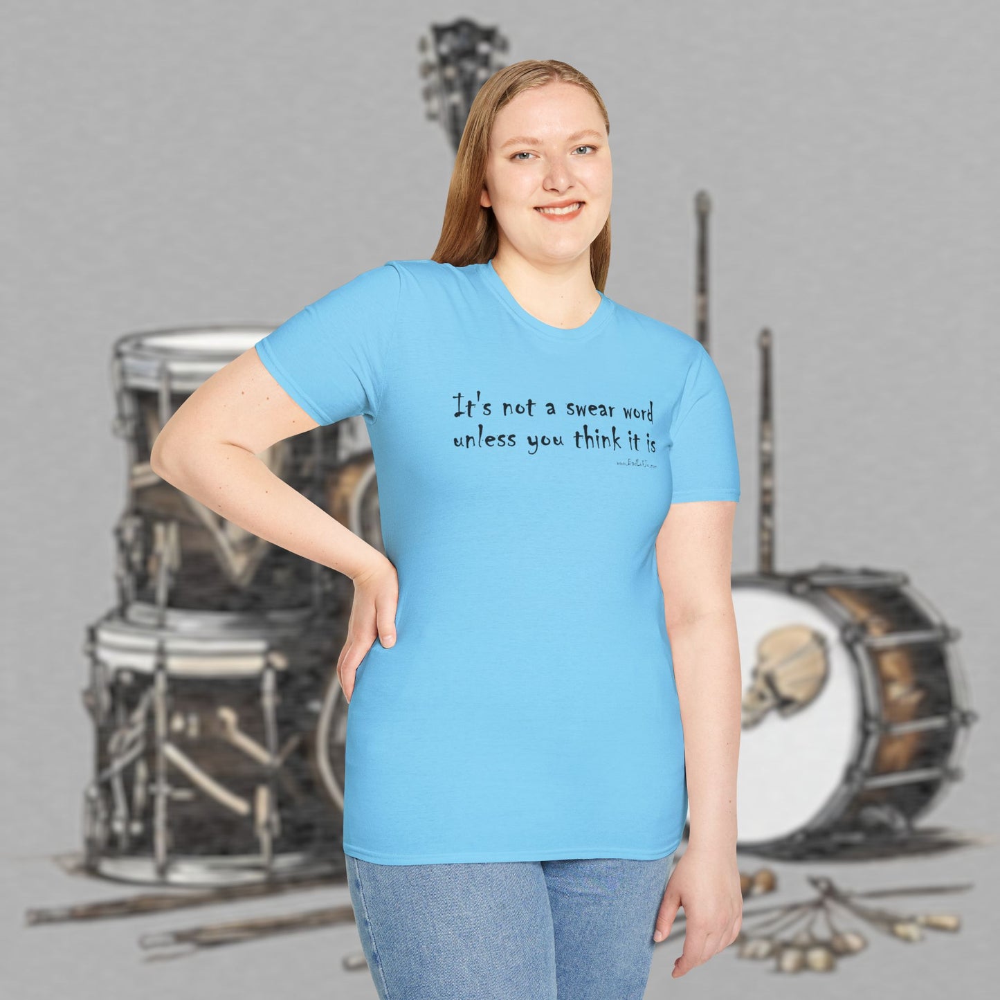Bad Luk Jo "It's not a swear word unless you think it is" - Unisex Softstyle T-Shirt - FREE ECONOMY SHIPPING