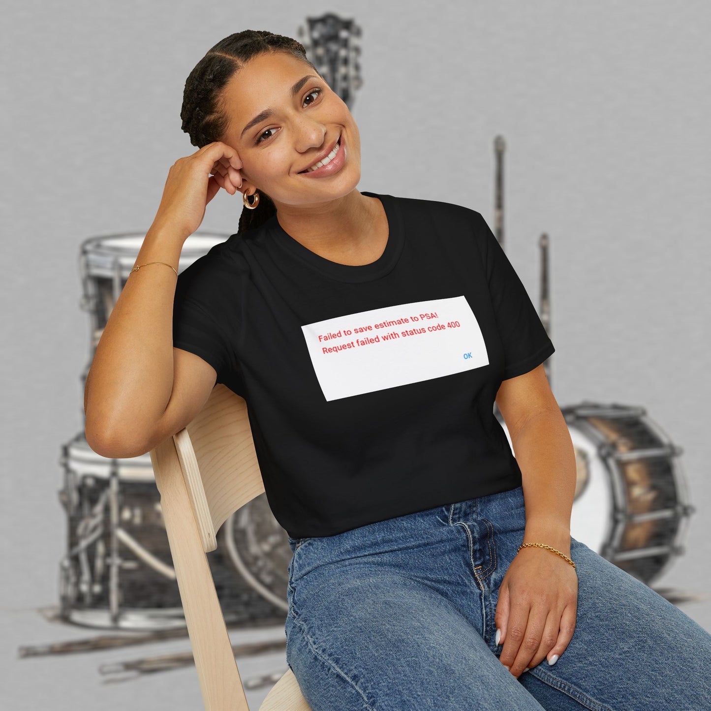 Bad Luk Jo "Request Failed 400 Error" Unisex Softstyle T-Shirt - FREE ECONOMY SHIPPING
