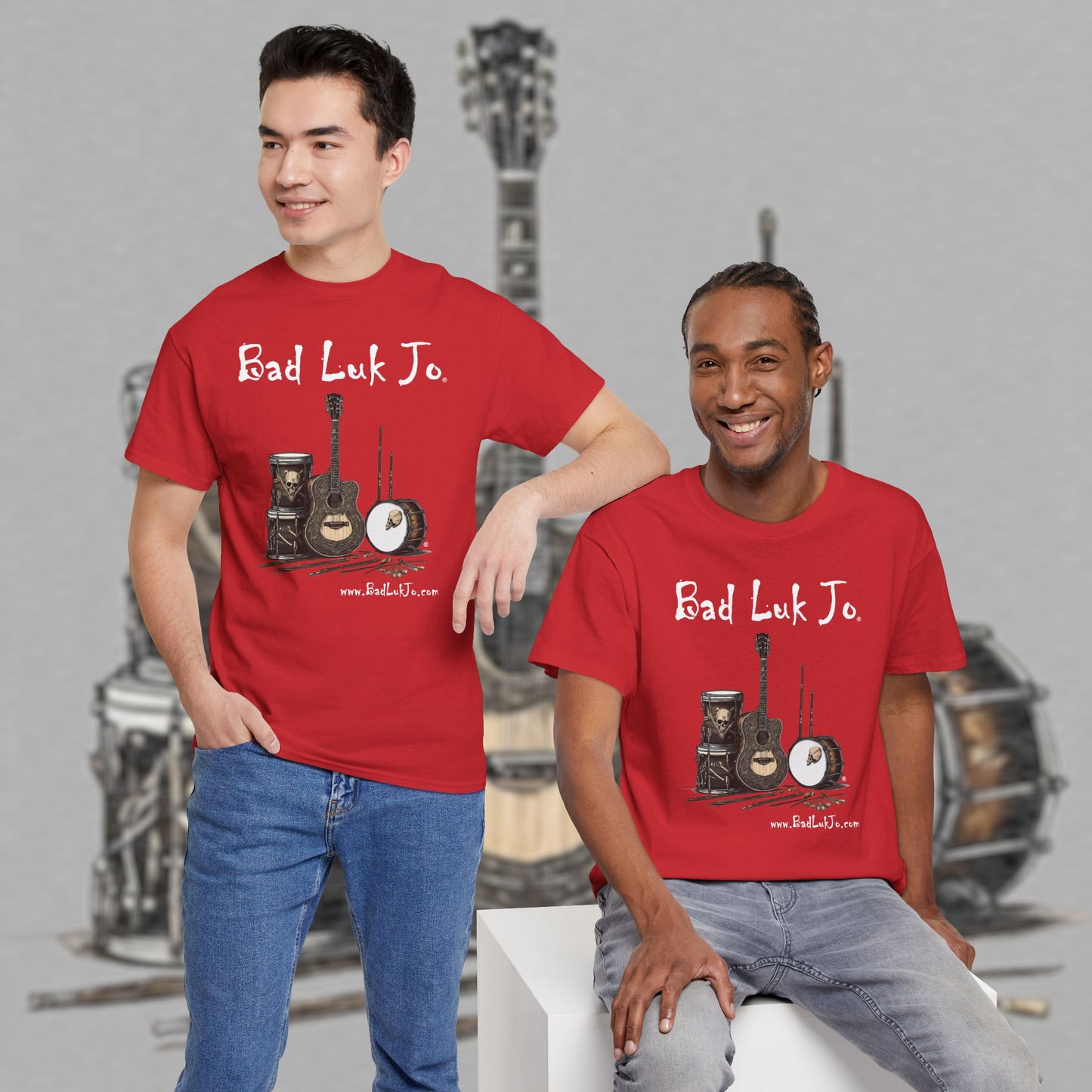 Bad Luk Jo Unisex Heavy Cotton Tee - Perfect Gift for Music Lovers - FREE ECONOMY SHIPPING