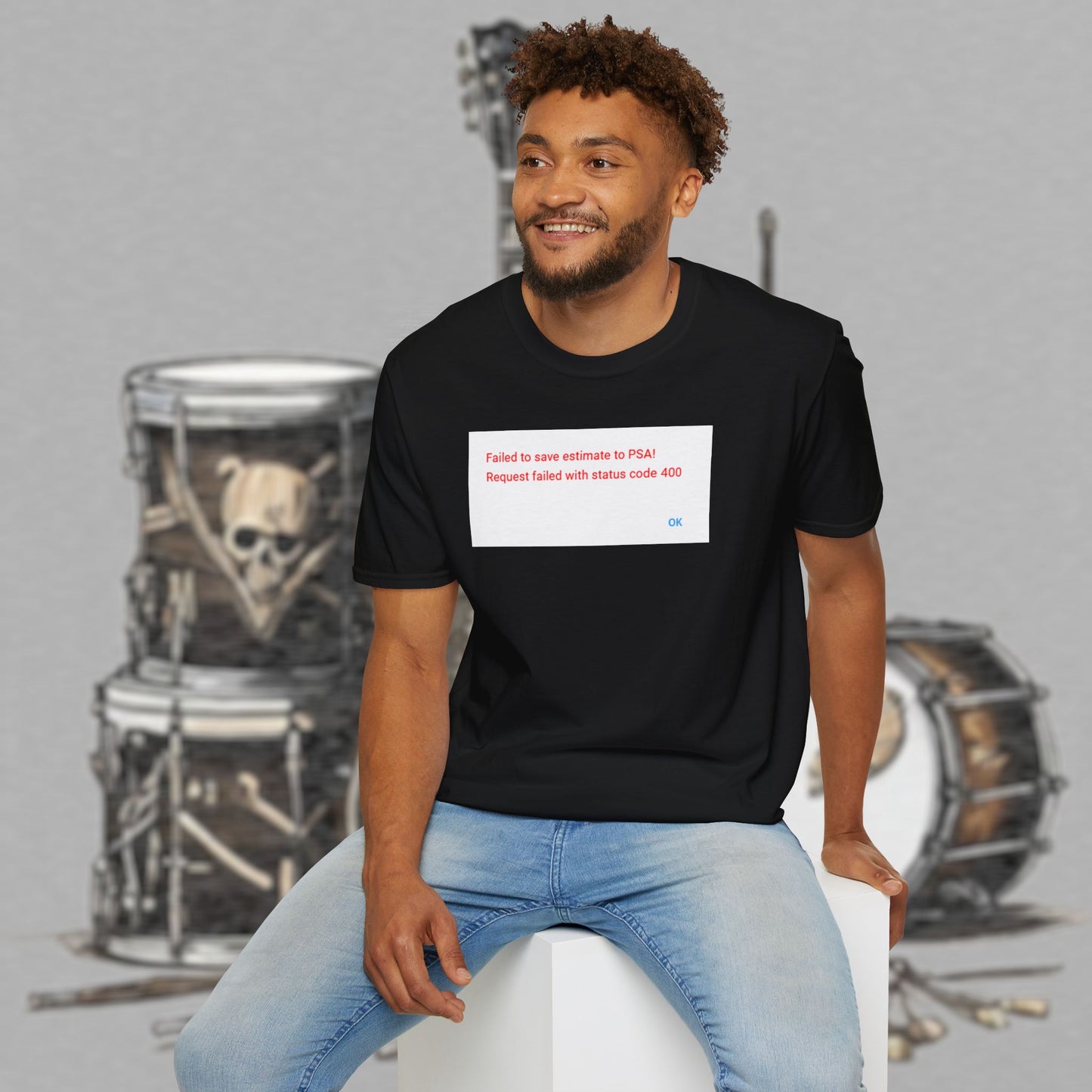 Bad Luk Jo "Request Failed 400 Error" Unisex Softstyle T-Shirt - FREE ECONOMY SHIPPING