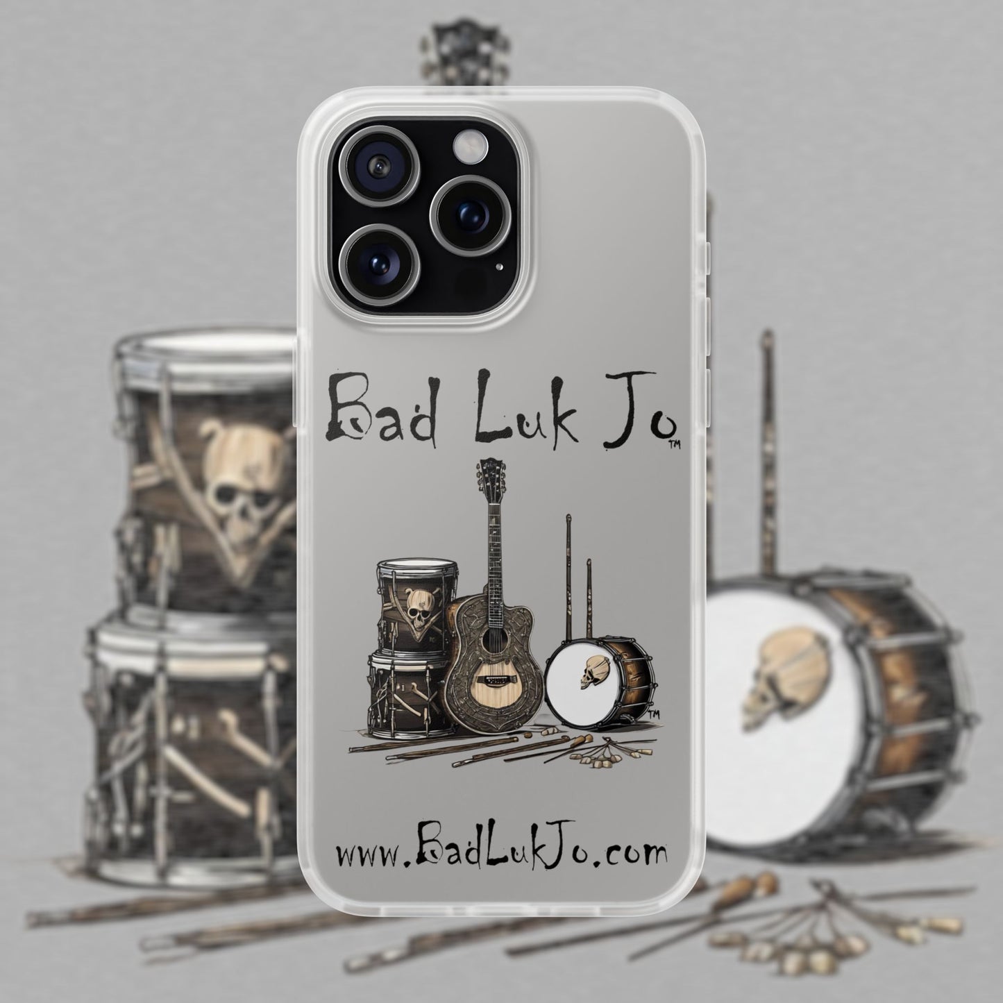 Bad Luk Jo iPhone Flexi Case - Perfect for Music Lovers! - FREE ECONOMY SHIPPING
