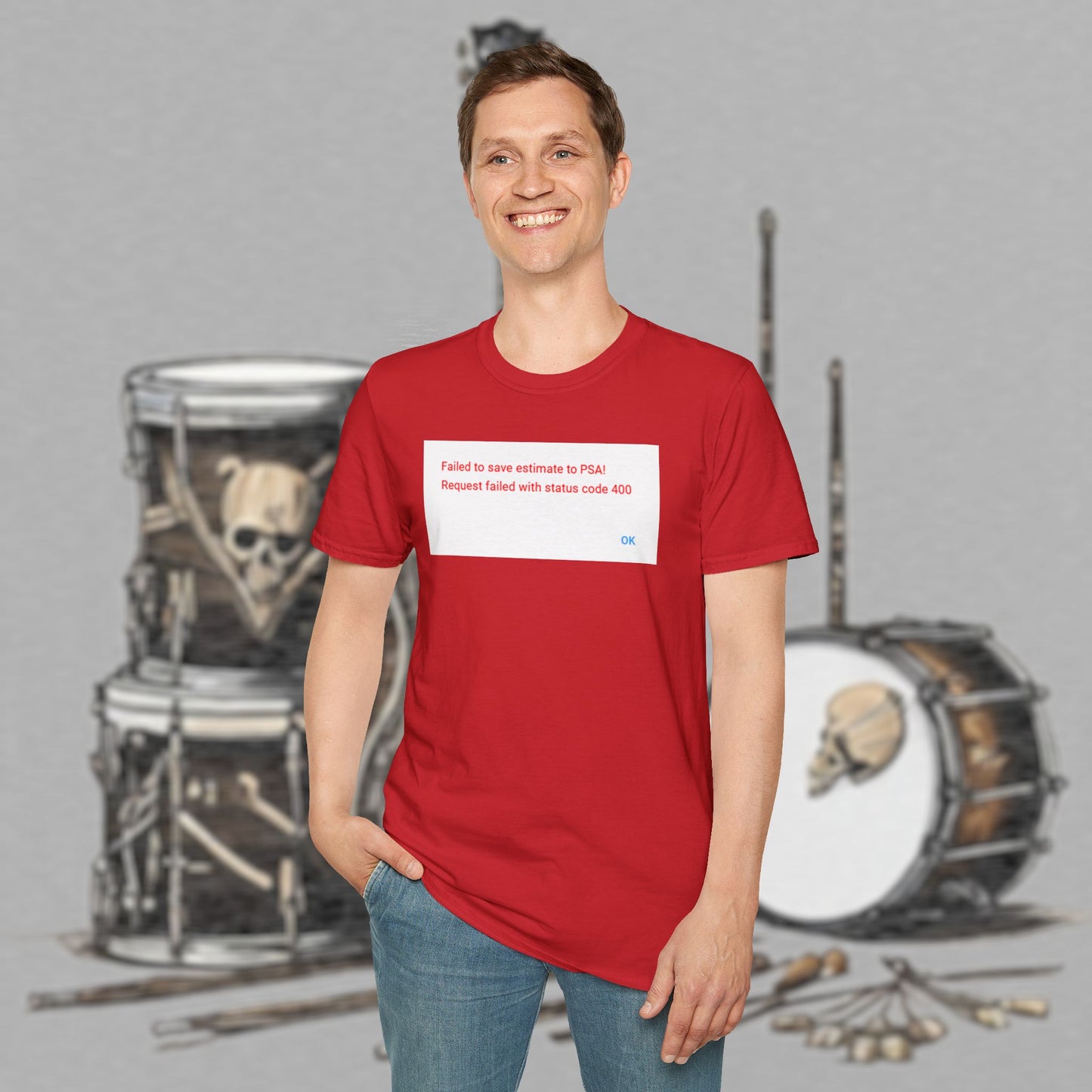 Bad Luk Jo "Request Failed 400 Error" Unisex Softstyle T-Shirt - FREE ECONOMY SHIPPING