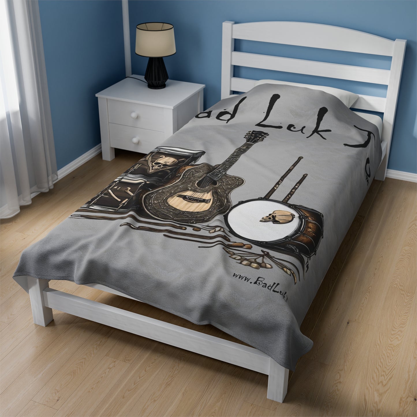 Bad Luk Jo Velveteen Plush Blanket - FREE STANDARD SHIPPING