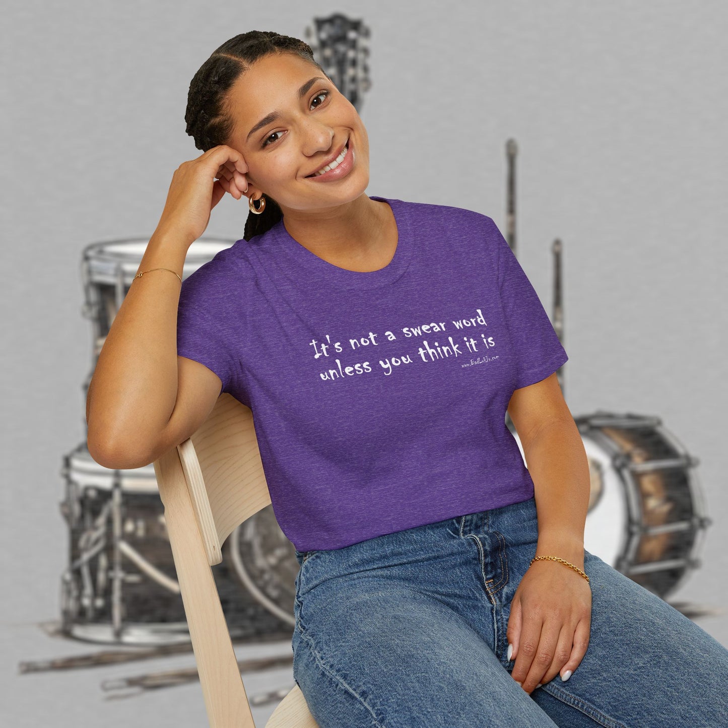 Bad Luk Jo "It's not a swear word unless you think it is" - Unisex Softstyle T-Shirt - FREE ECONOMY SHIPPING