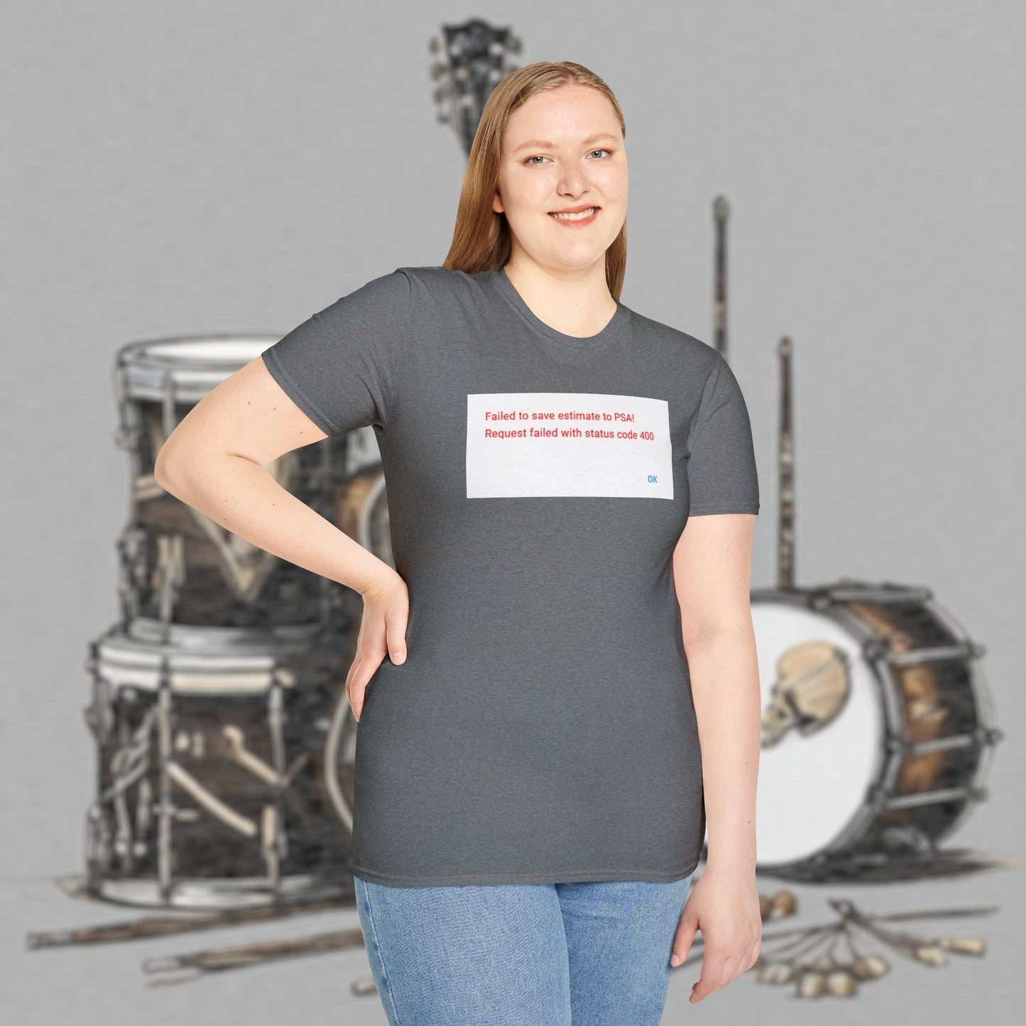 Bad Luk Jo "Request Failed 400 Error" Unisex Softstyle T-Shirt - FREE ECONOMY SHIPPING