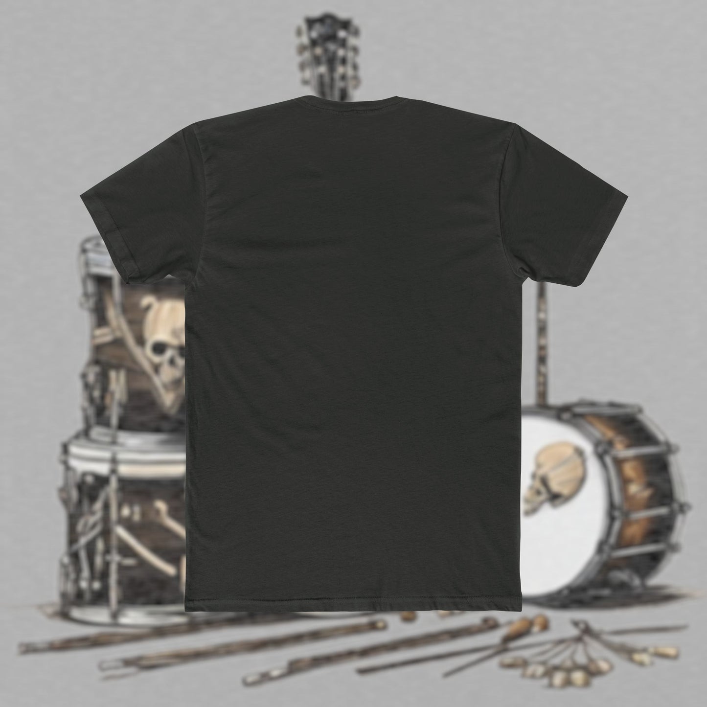 Bad Luk Jo T-Shirt - Alternate Design - No Printing on Back - Unisex Cotton "Crew Tee" - Classic Fit (Tighter) - Perfect for Musicians and Music Lovers - FREE ECONOMY SHIPPING