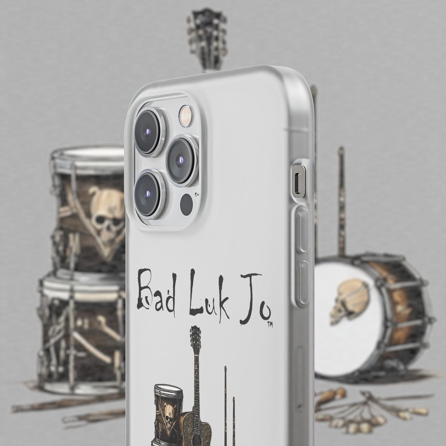 Bad Luk Jo iPhone Flexi Case - Perfect for Music Lovers! - FREE ECONOMY SHIPPING