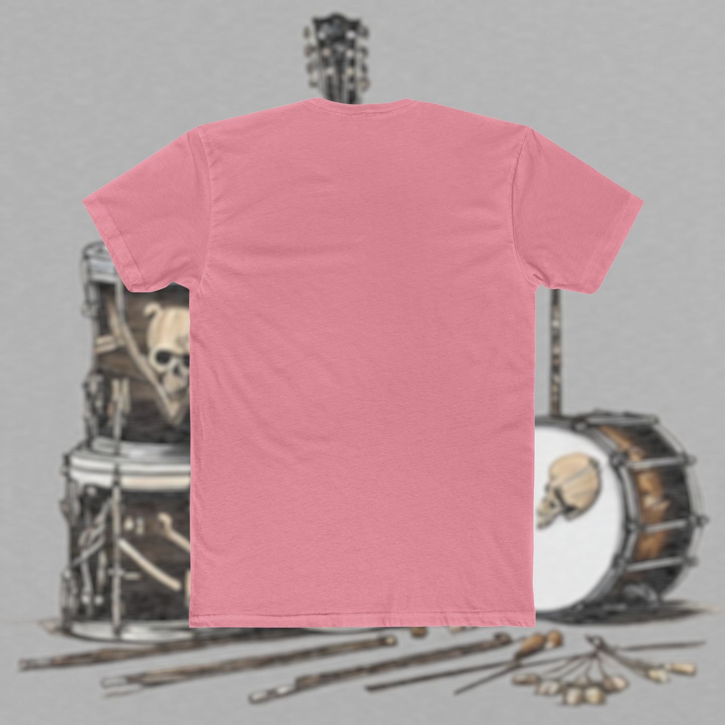 Bad Luk Jo T-Shirt - Alternate Design - No Printing on Back - Unisex Cotton "Crew Tee" - Classic Fit (Tighter) - Perfect for Musicians and Music Lovers - FREE ECONOMY SHIPPING