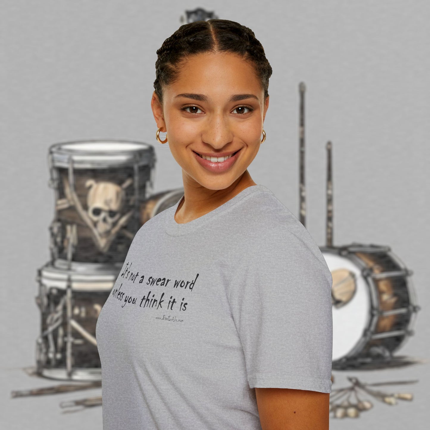 Bad Luk Jo "It's not a swear word unless you think it is" - Unisex Softstyle T-Shirt - FREE ECONOMY SHIPPING