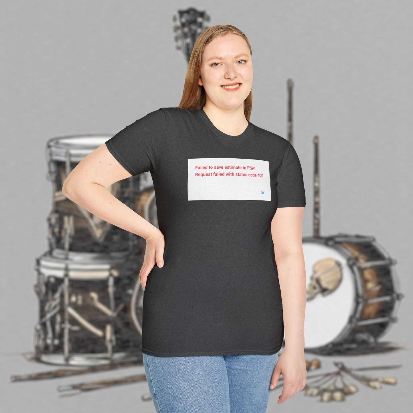 Bad Luk Jo "Request Failed 400 Error" Unisex Softstyle T-Shirt - FREE ECONOMY SHIPPING