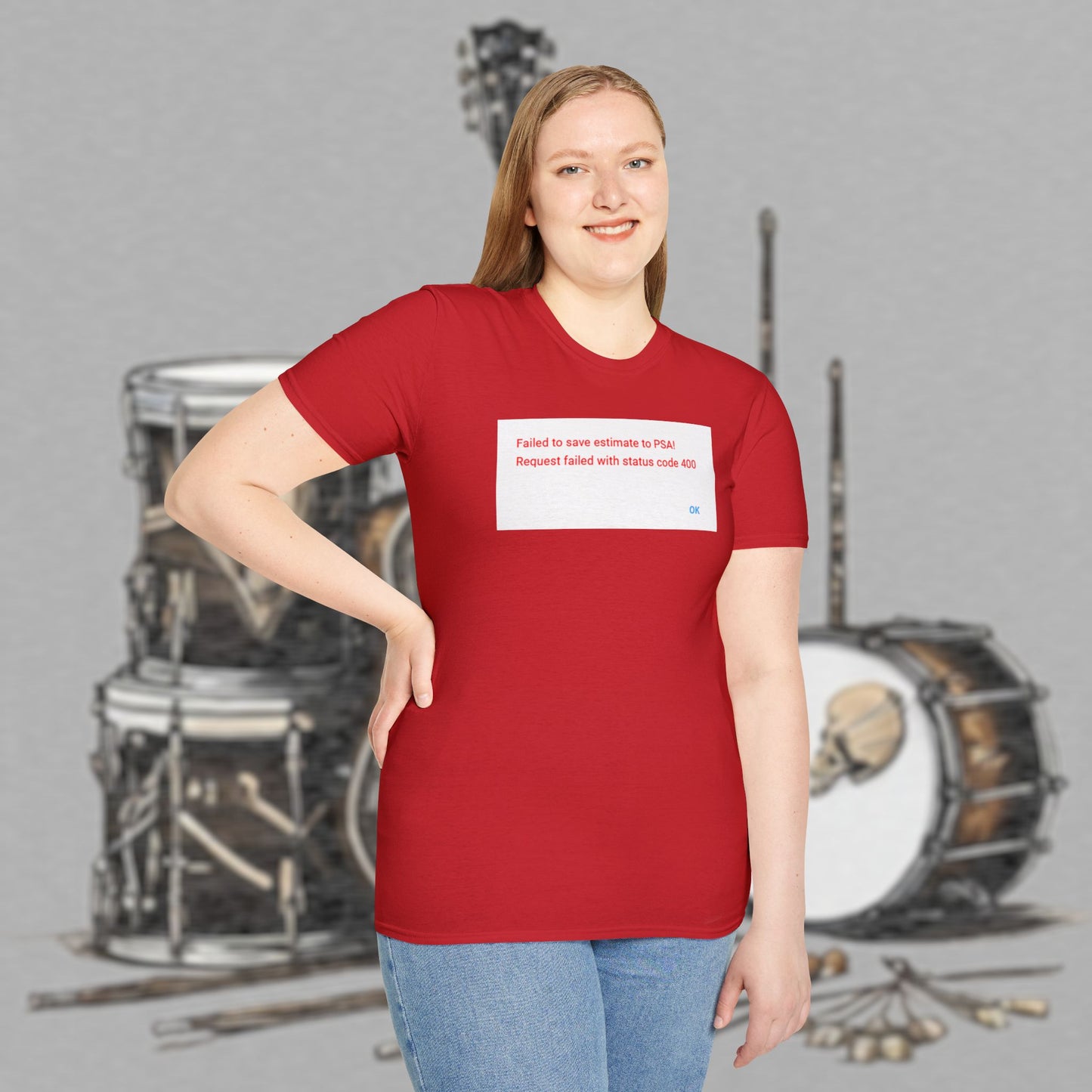 Bad Luk Jo "Request Failed 400 Error" Unisex Softstyle T-Shirt - FREE ECONOMY SHIPPING