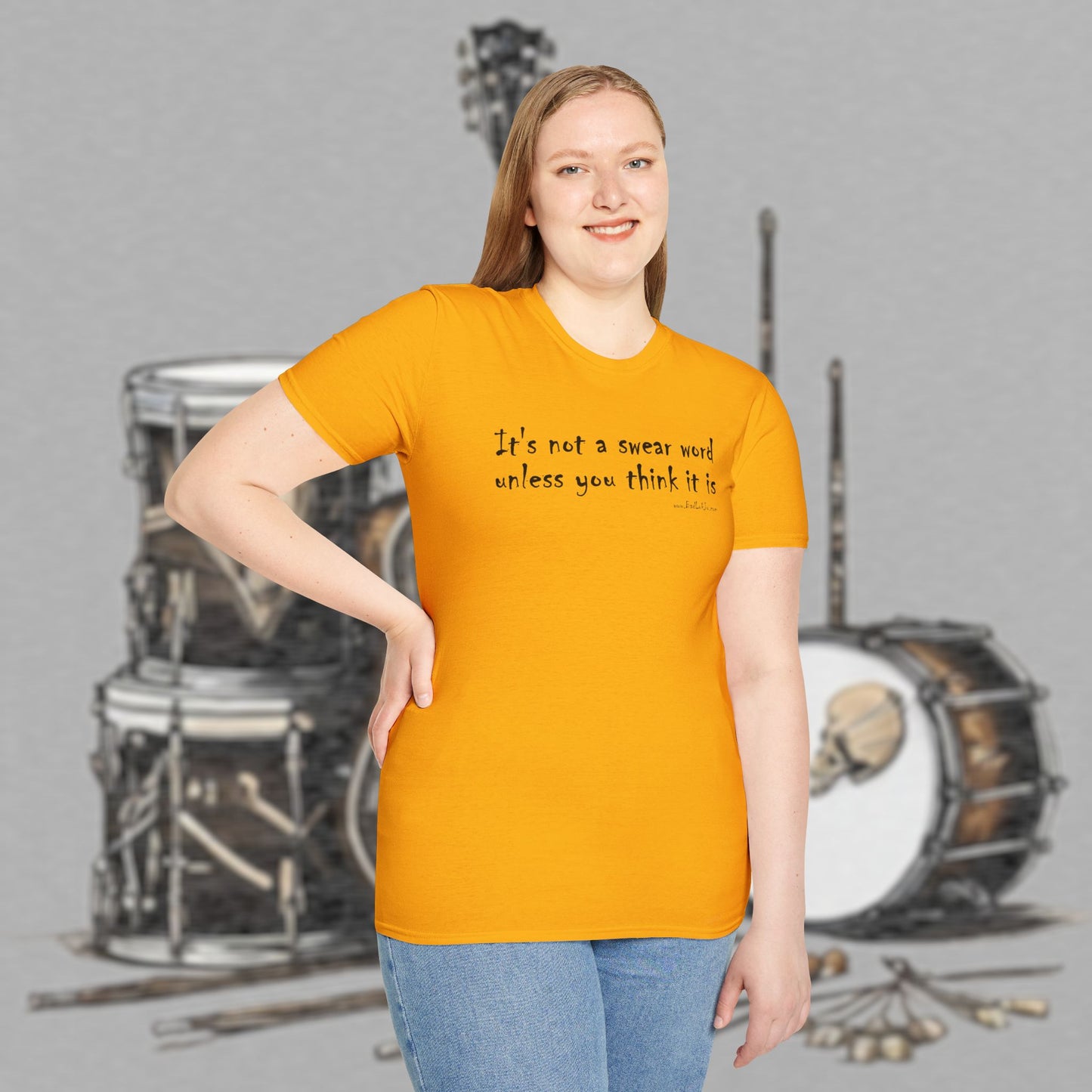 Bad Luk Jo "It's not a swear word unless you think it is" - Unisex Softstyle T-Shirt - FREE ECONOMY SHIPPING