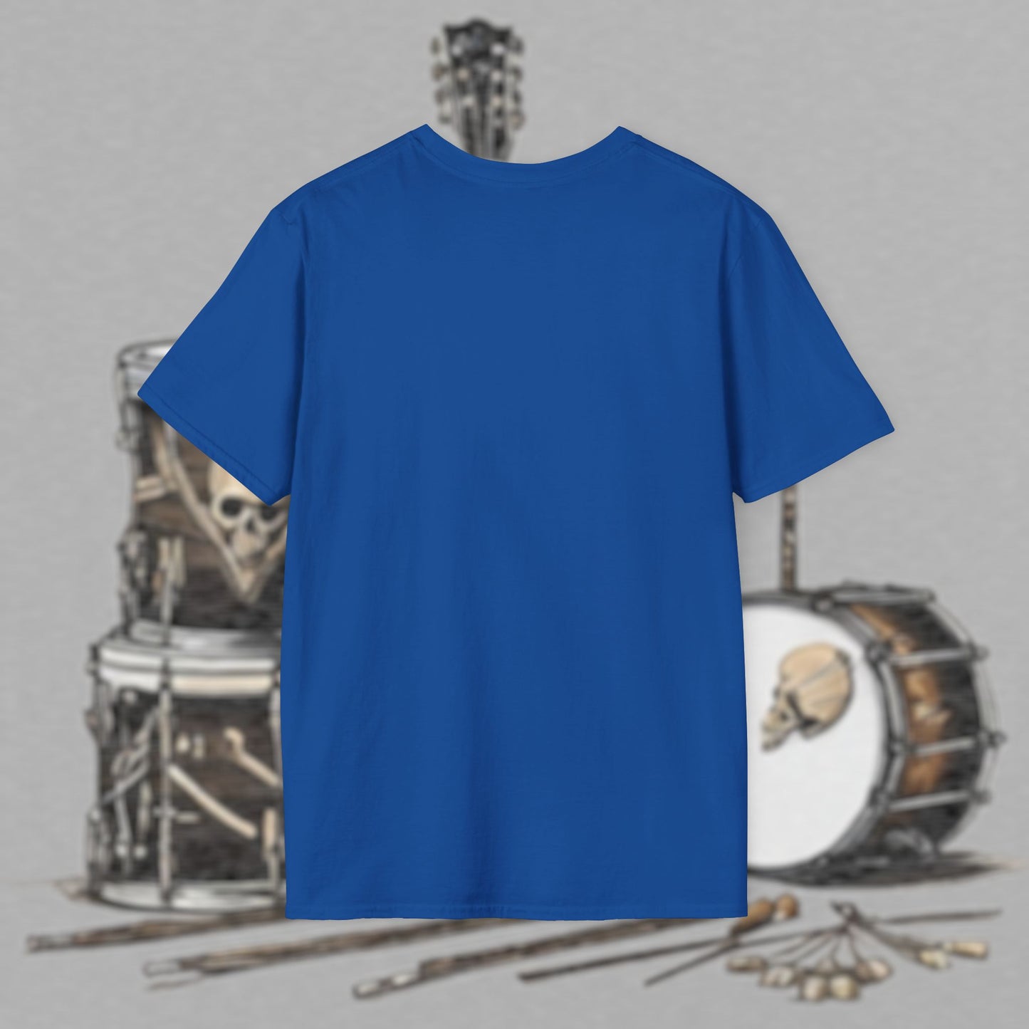 Bad Luk Jo "Guitar Man" T-Shirt - No Printing on Back - Unisex Softstyle T-Shirt - Perfect for Musicians and Music Lovers - FREE ECONOMY SHIPPING