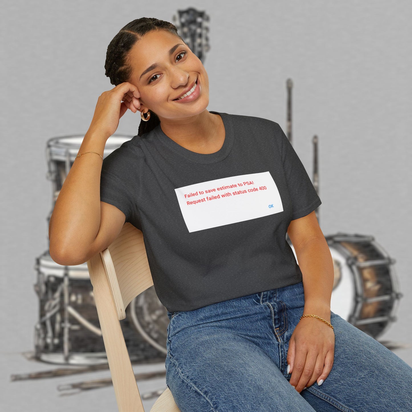 Bad Luk Jo "Request Failed 400 Error" Unisex Softstyle T-Shirt - FREE ECONOMY SHIPPING