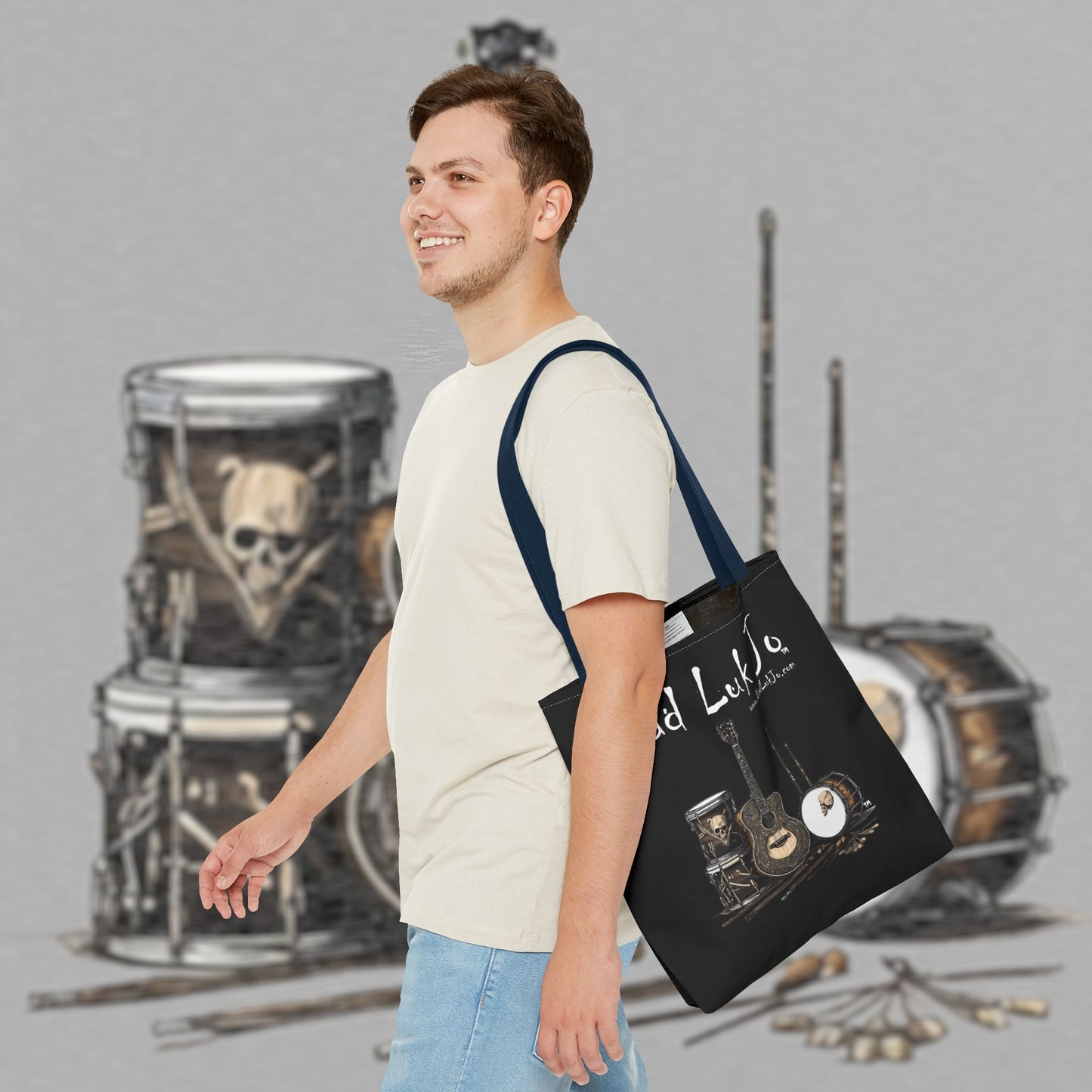 Bad Luk Jo Tote Bag - (Black) Perfect for Musicians and Music Lovers - FREE ECONOMY SHIPPING