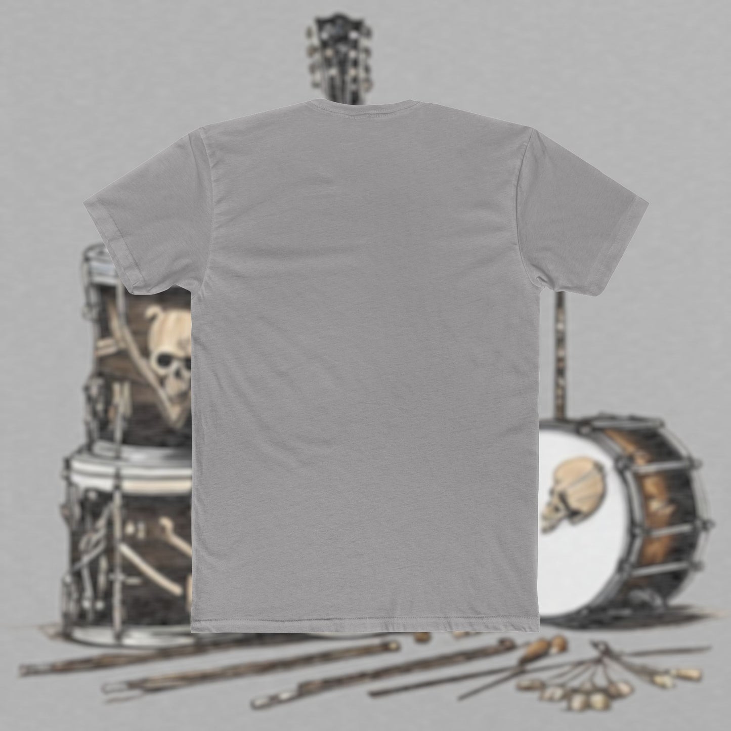 Bad Luk Jo T-Shirt - Alternate Design - No Printing on Back - Unisex Cotton "Crew Tee" - Classic Fit (Tighter) - Perfect for Musicians and Music Lovers - FREE ECONOMY SHIPPING