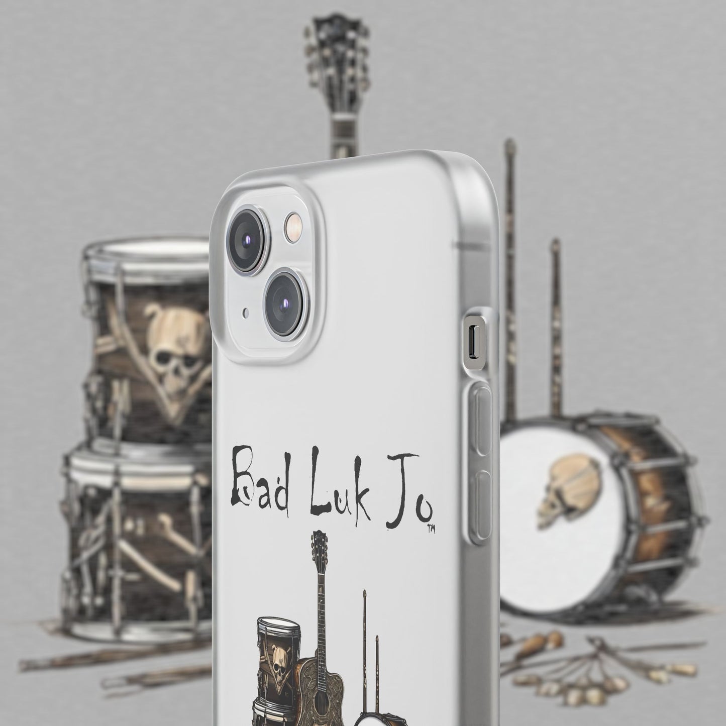 Bad Luk Jo iPhone Flexi Case - Perfect for Music Lovers! - FREE ECONOMY SHIPPING