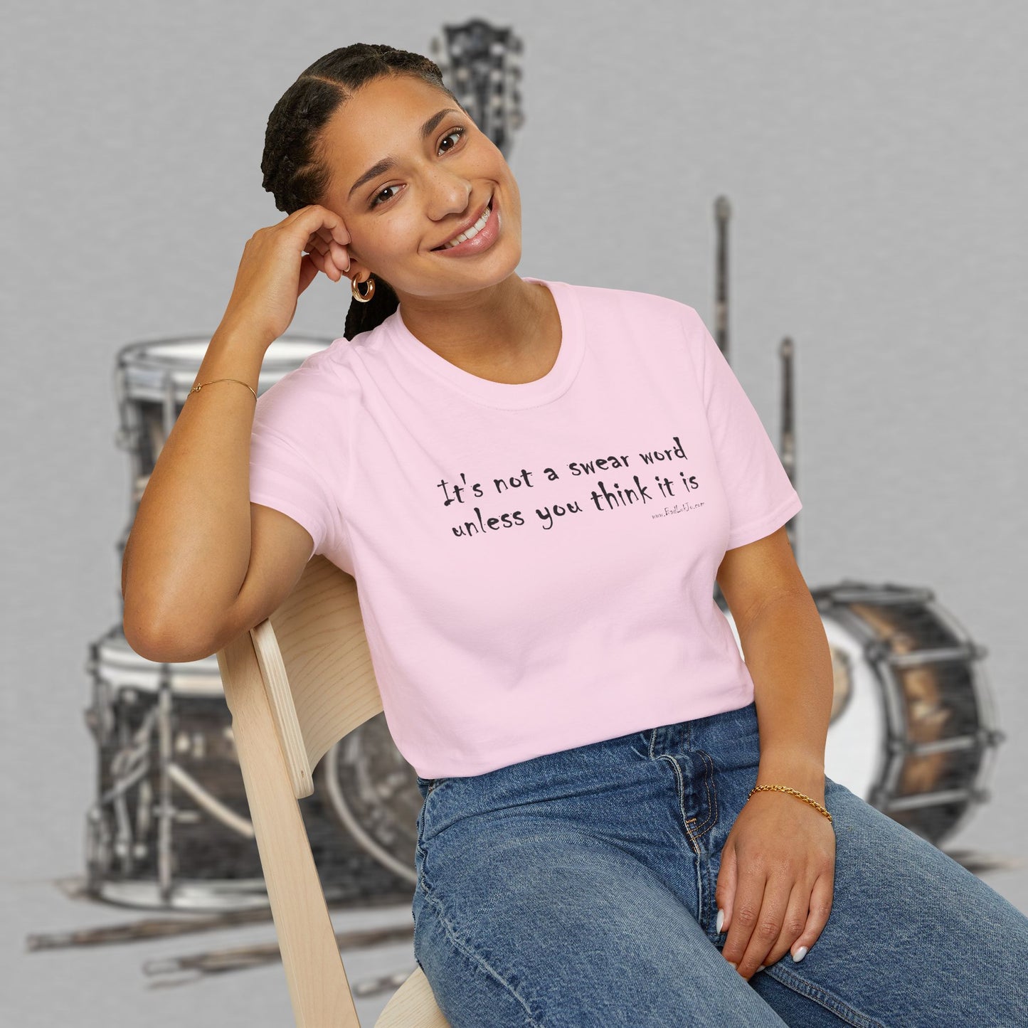 Bad Luk Jo "It's not a swear word unless you think it is" - Unisex Softstyle T-Shirt - FREE ECONOMY SHIPPING