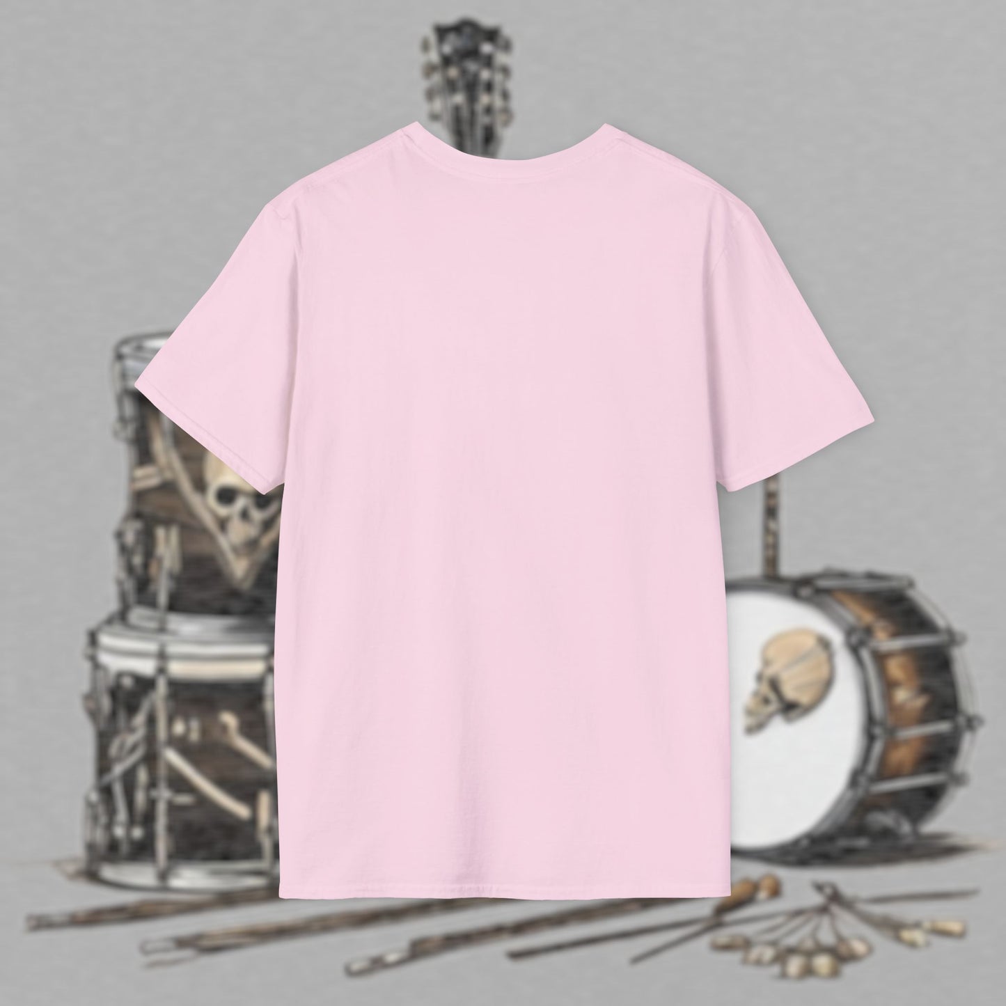 Bad Luk Jo "Guitar Man" T-Shirt - No Printing on Back - Unisex Softstyle T-Shirt - Perfect for Musicians and Music Lovers - FREE ECONOMY SHIPPING