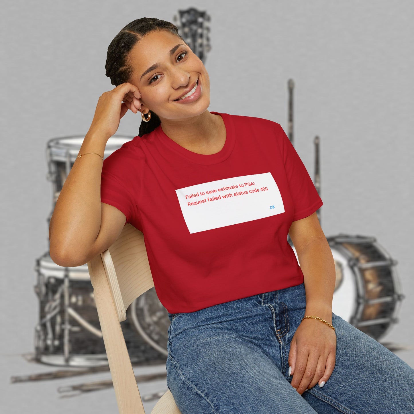 Bad Luk Jo "Request Failed 400 Error" Unisex Softstyle T-Shirt - FREE ECONOMY SHIPPING