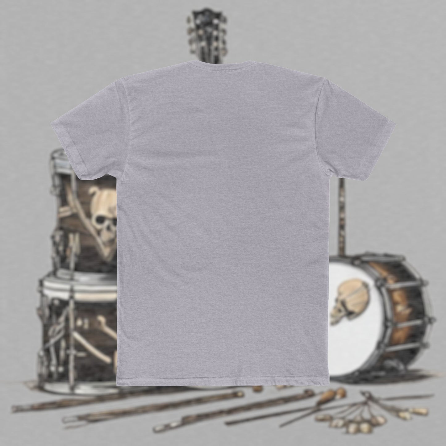 Bad Luk Jo T-Shirt - Alternate Design - No Printing on Back - Unisex Cotton "Crew Tee" - Classic Fit (Tighter) - Perfect for Musicians and Music Lovers - FREE ECONOMY SHIPPING