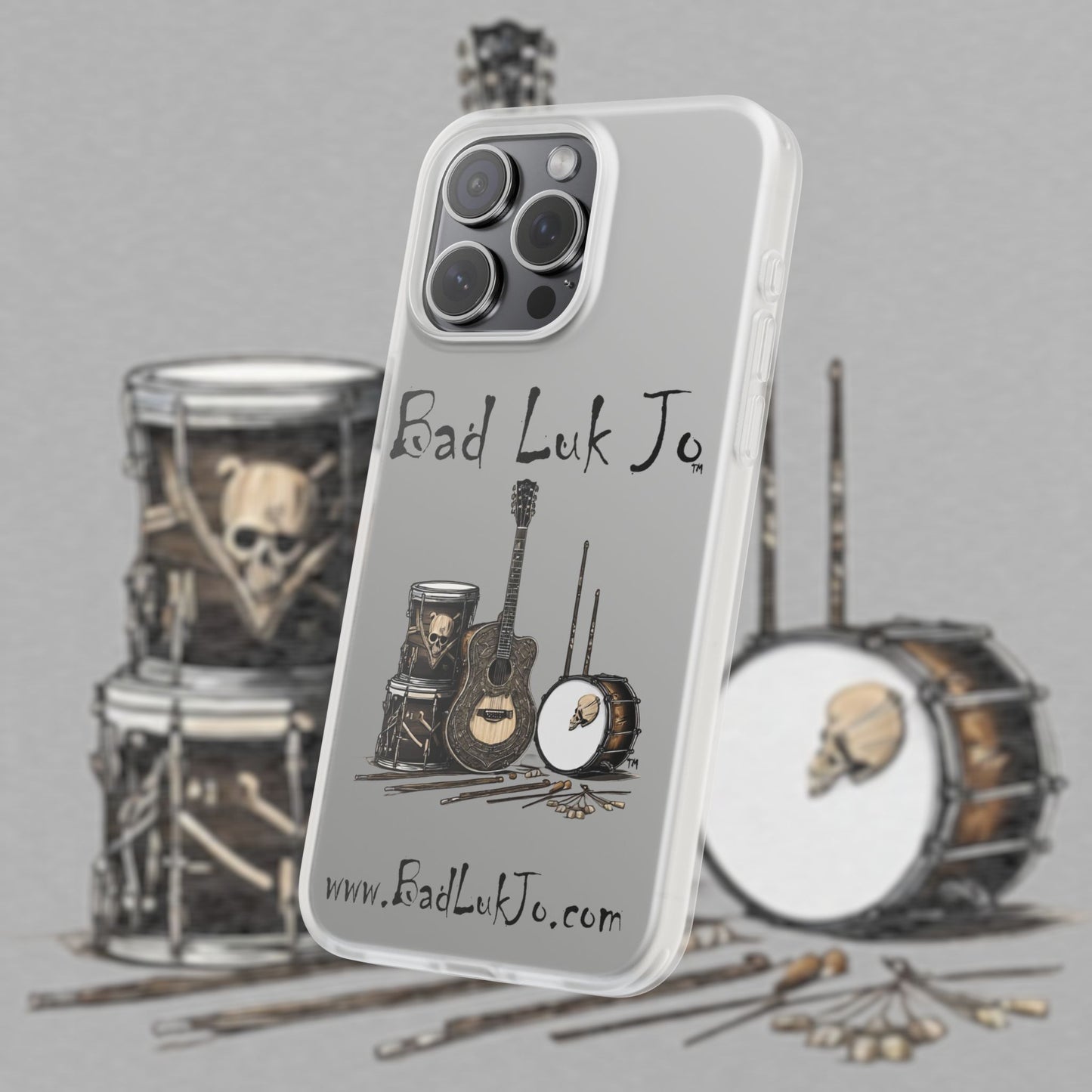 Bad Luk Jo iPhone Flexi Case - Perfect for Music Lovers! - FREE ECONOMY SHIPPING