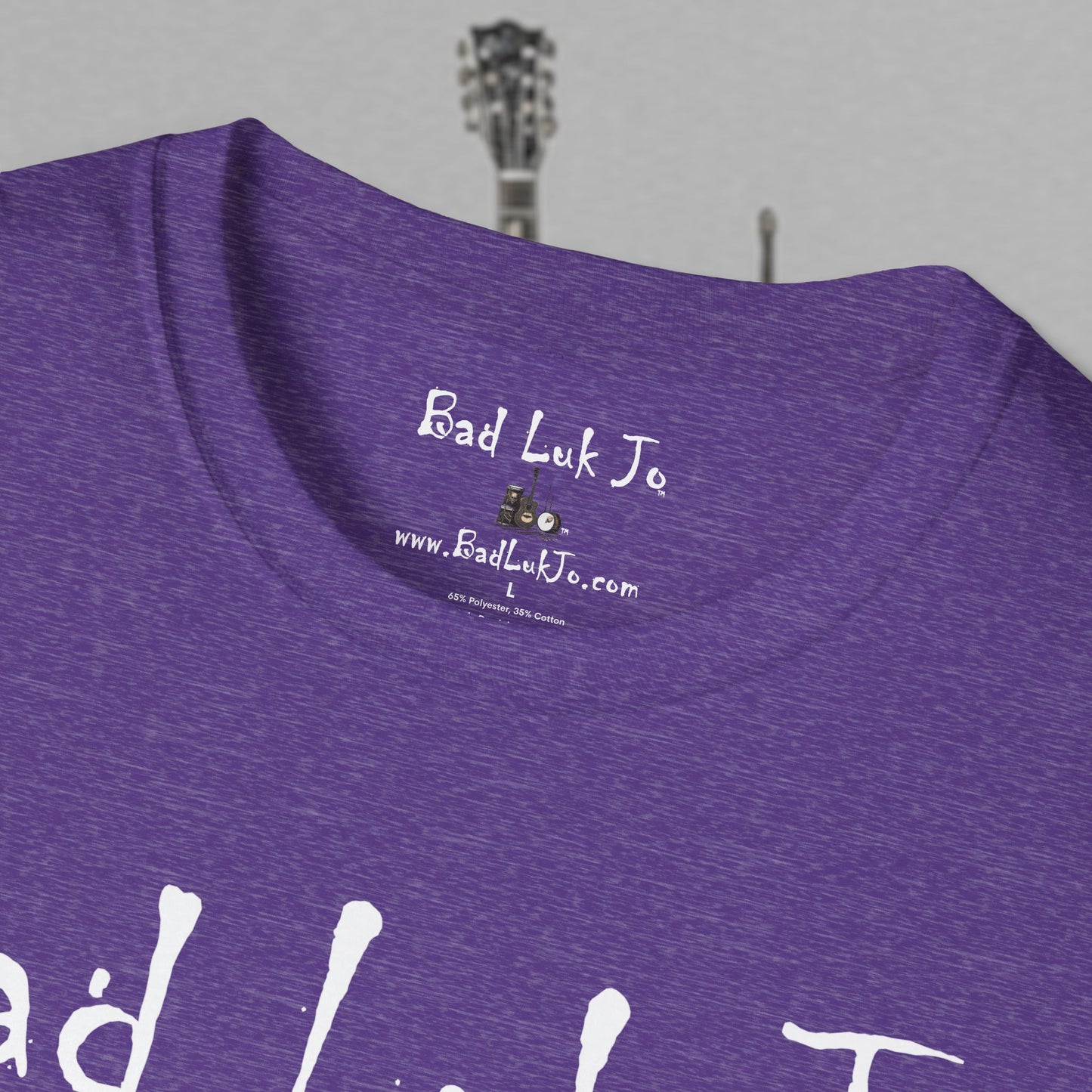 Bad Luk Jo Coffee "Good Luk in Every Cup" T-Shirt - with Website on Back - Unisex Softstyle T-Shirt - FREE ECONOMY SHIPPING