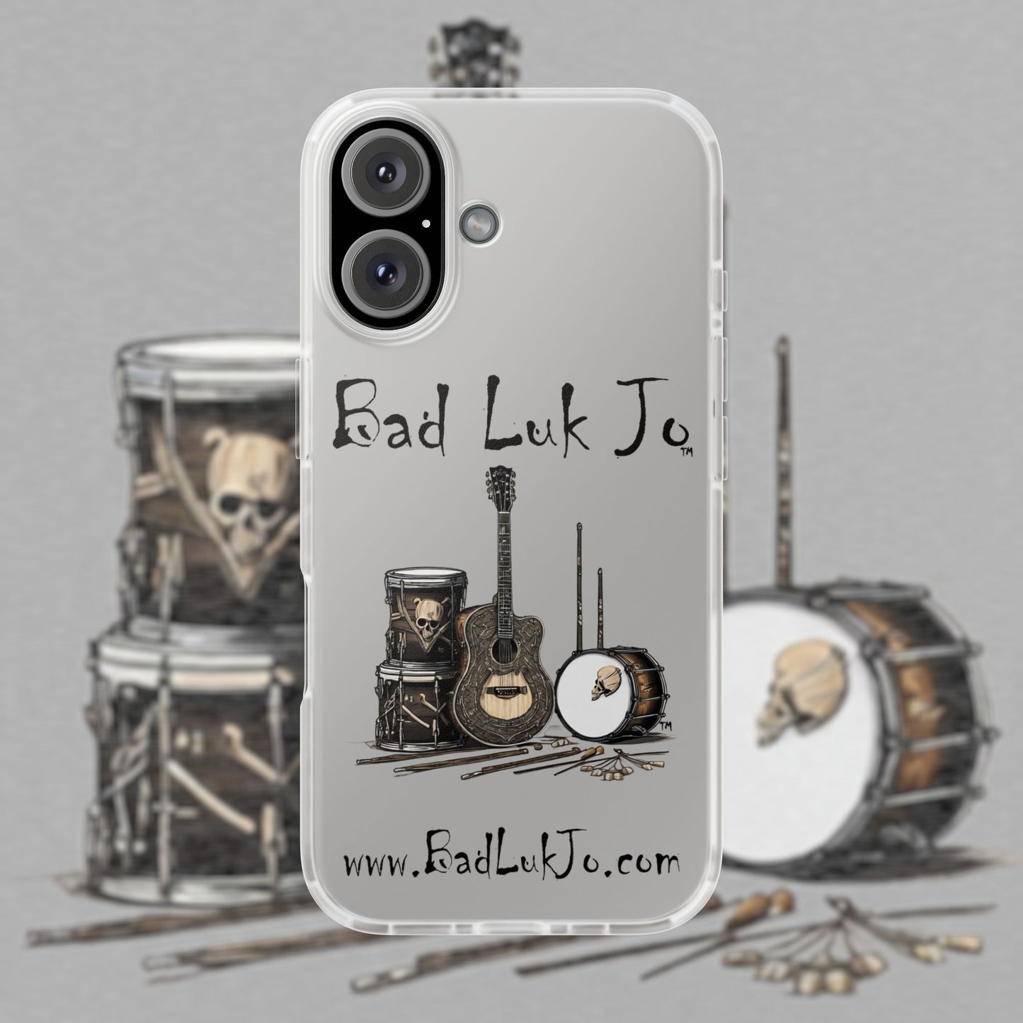 Bad Luk Jo iPhone Flexi Case - Perfect for Music Lovers! - FREE ECONOMY SHIPPING