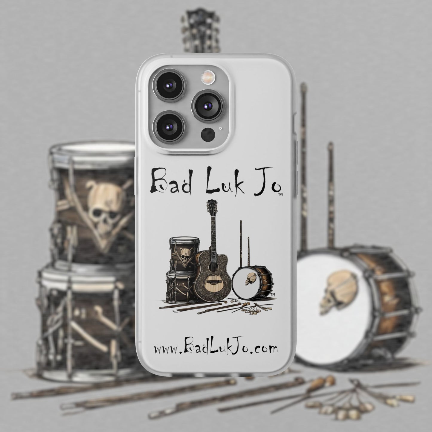 Bad Luk Jo iPhone Flexi Case - Perfect for Music Lovers! - FREE ECONOMY SHIPPING