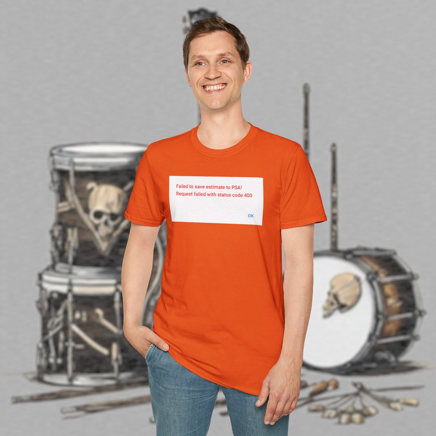Bad Luk Jo "Request Failed 400 Error" Unisex Softstyle T-Shirt - FREE ECONOMY SHIPPING