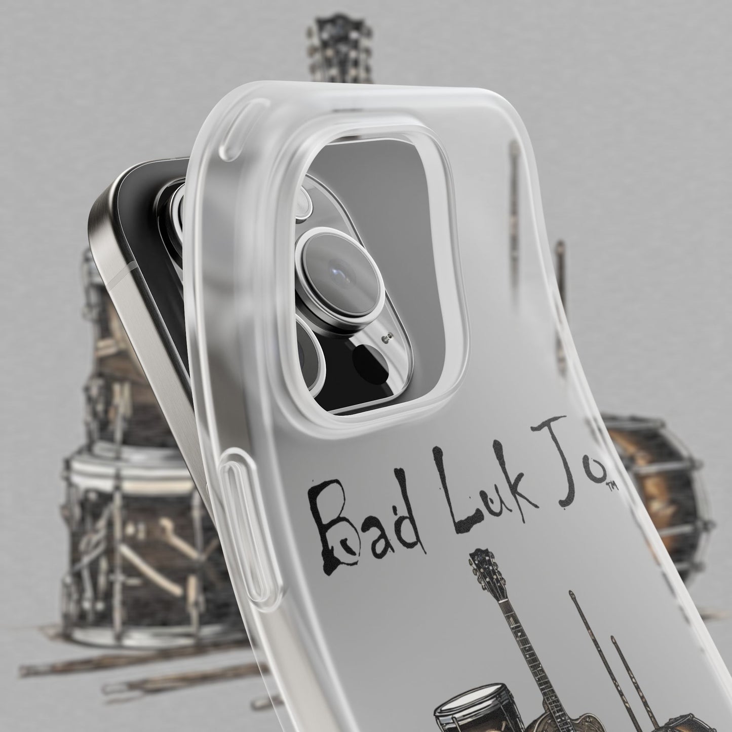 Bad Luk Jo iPhone Flexi Case - Perfect for Music Lovers! - FREE ECONOMY SHIPPING