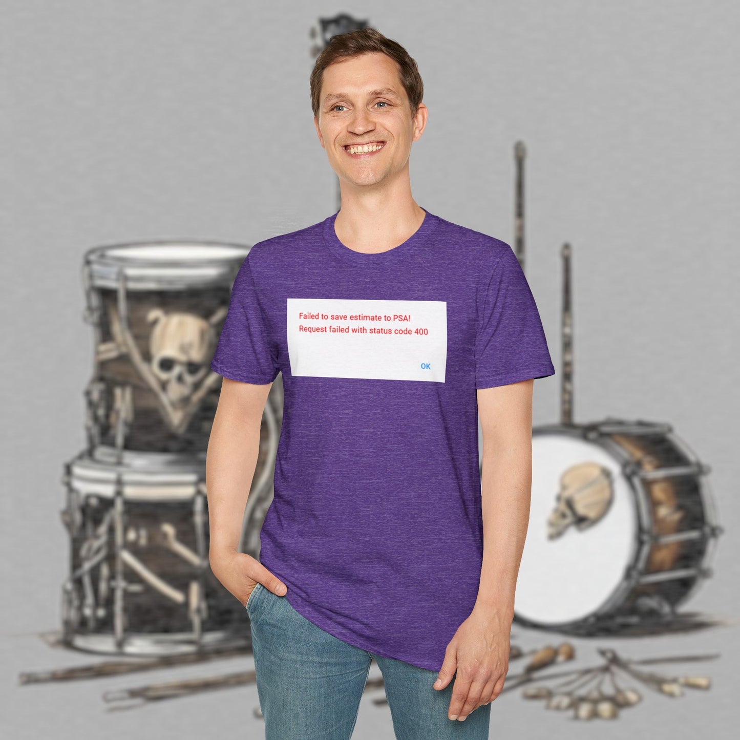 Bad Luk Jo "Request Failed 400 Error" Unisex Softstyle T-Shirt - FREE ECONOMY SHIPPING