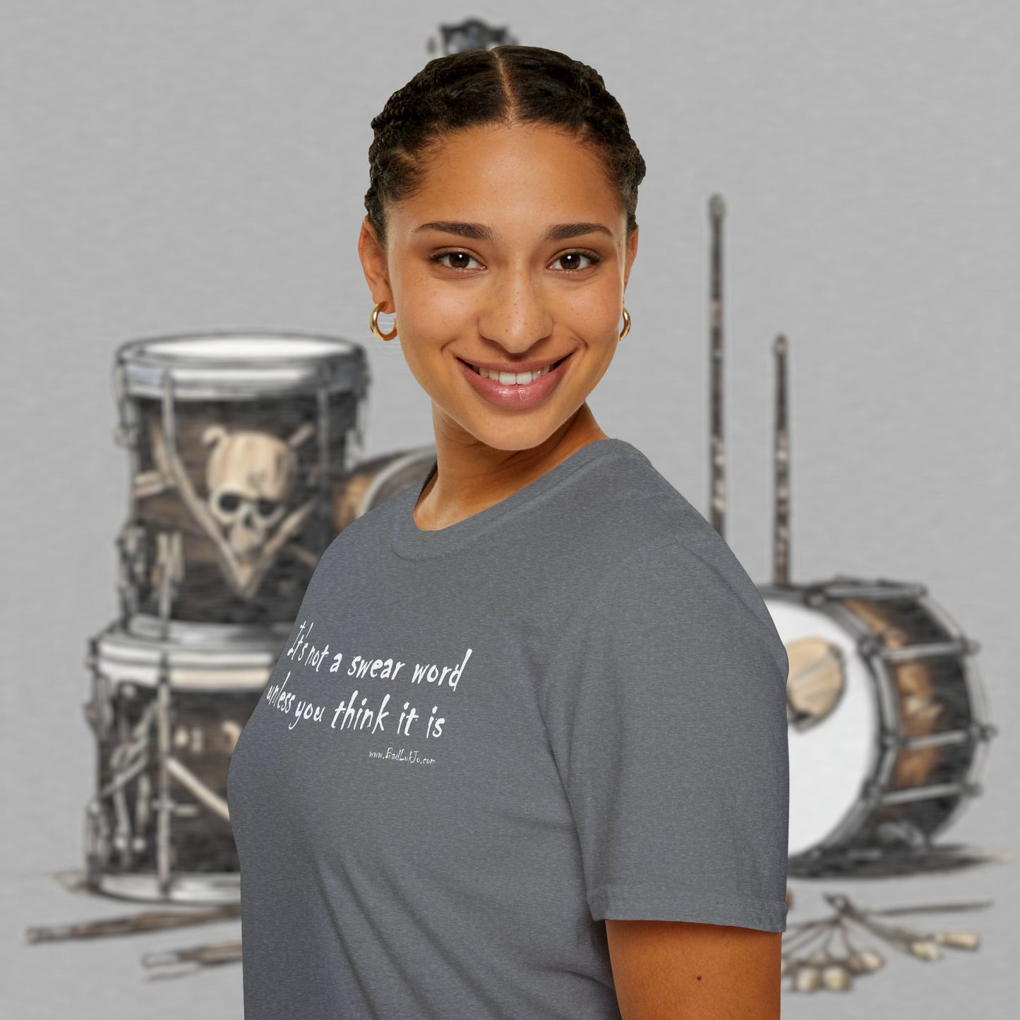Bad Luk Jo "It's not a swear word unless you think it is" - Unisex Softstyle T-Shirt - FREE ECONOMY SHIPPING