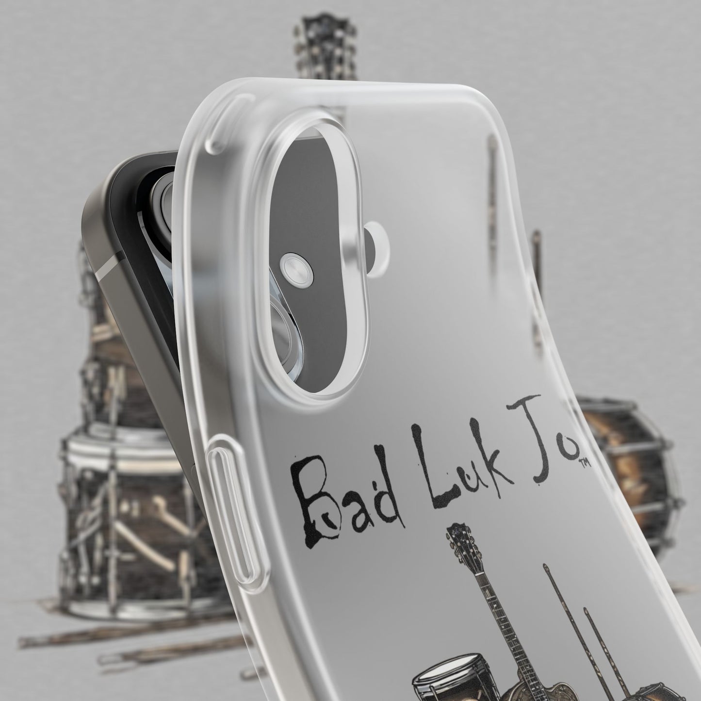 Bad Luk Jo iPhone Flexi Case - Perfect for Music Lovers! - FREE ECONOMY SHIPPING