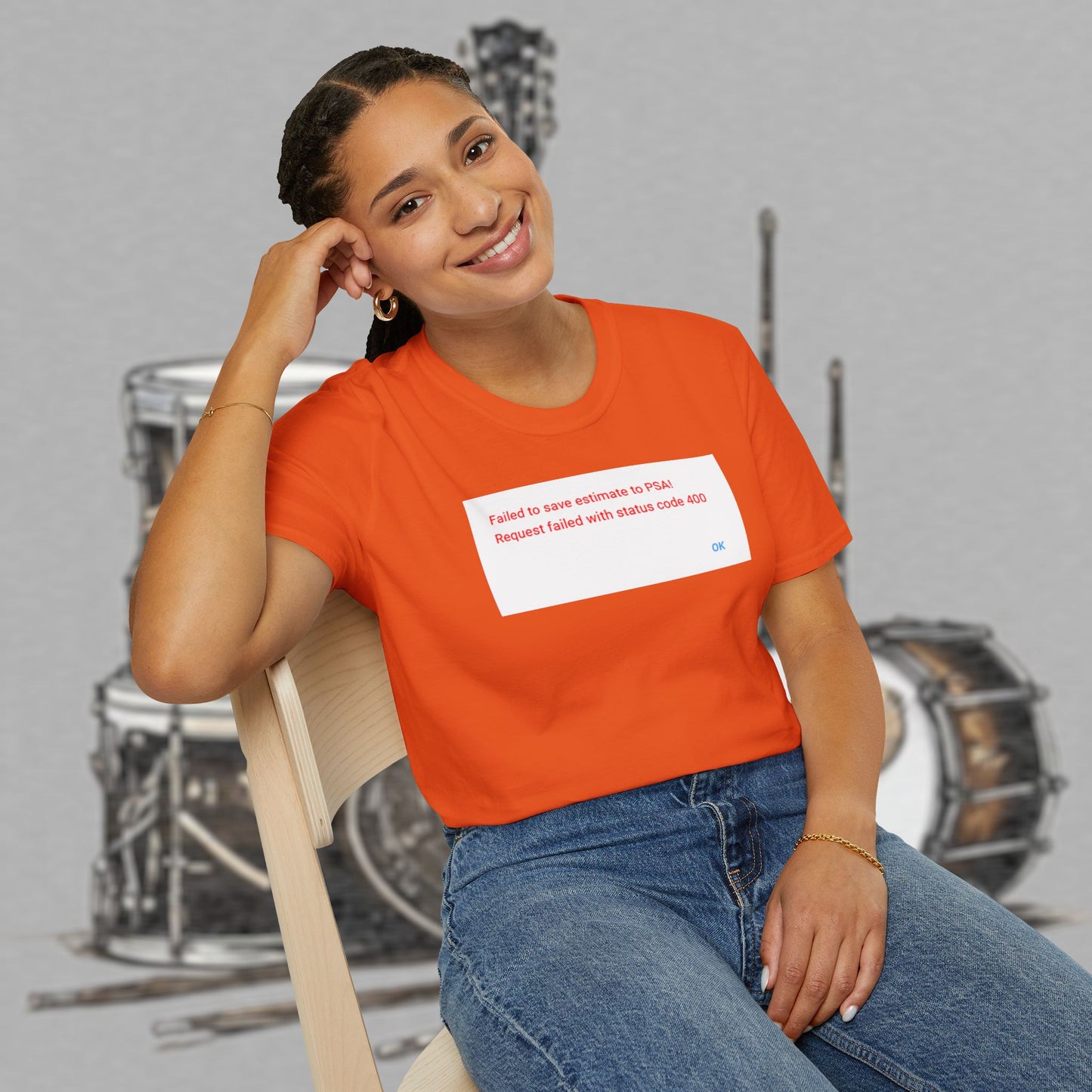 Bad Luk Jo "Request Failed 400 Error" Unisex Softstyle T-Shirt - FREE ECONOMY SHIPPING