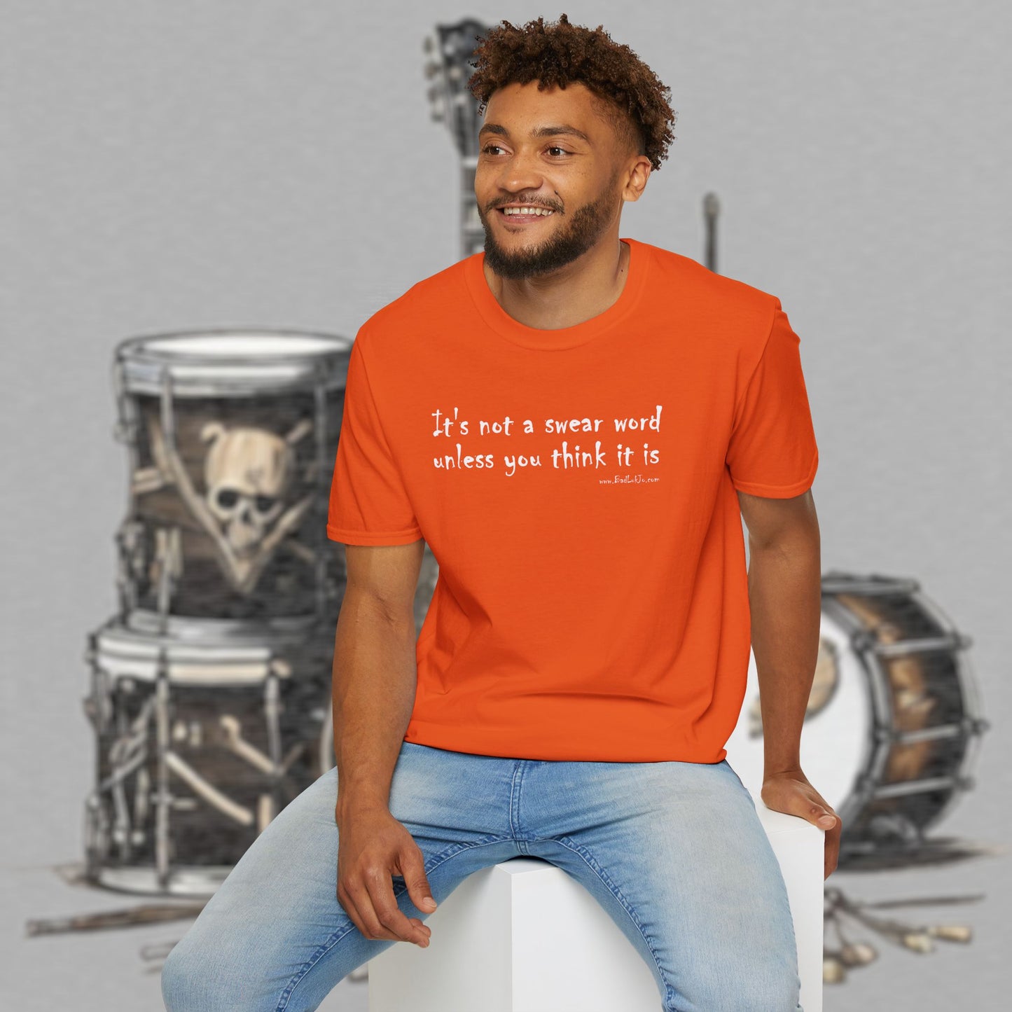 Bad Luk Jo "It's not a swear word unless you think it is" - Unisex Softstyle T-Shirt - FREE ECONOMY SHIPPING