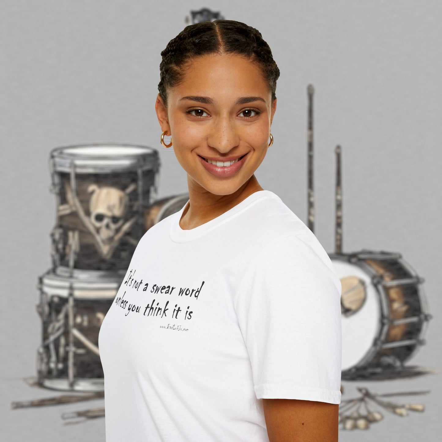Bad Luk Jo "It's not a swear word unless you think it is" - Unisex Softstyle T-Shirt - FREE ECONOMY SHIPPING