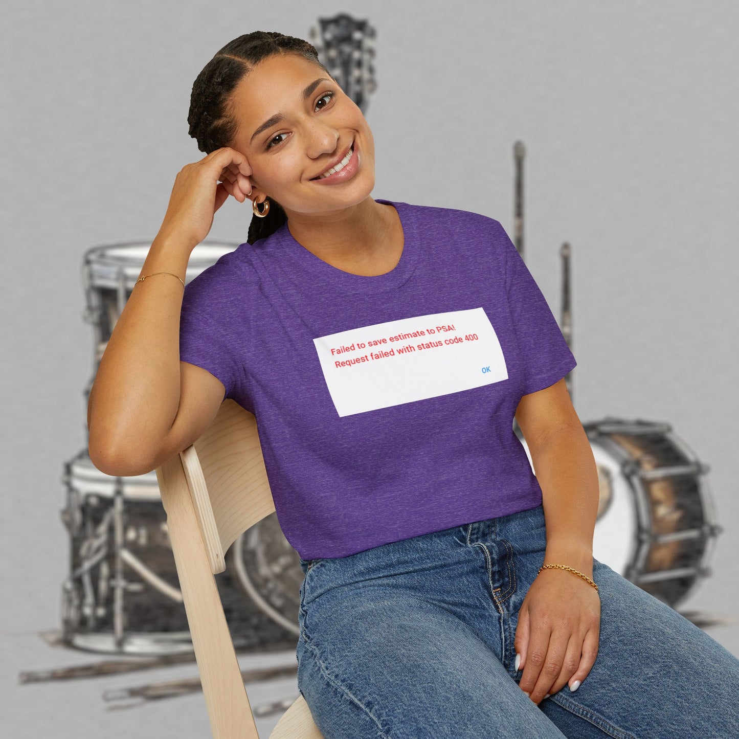 Bad Luk Jo "Request Failed 400 Error" Unisex Softstyle T-Shirt - FREE ECONOMY SHIPPING