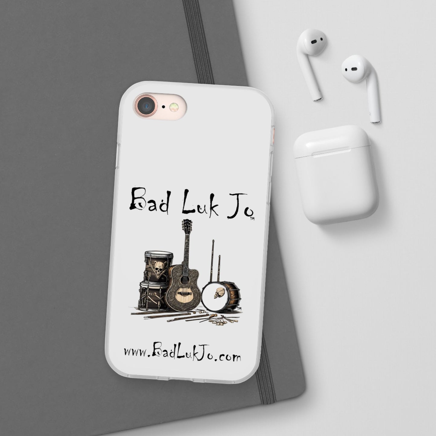 Bad Luk Jo iPhone Flexi Case - Perfect for Music Lovers! - FREE ECONOMY SHIPPING