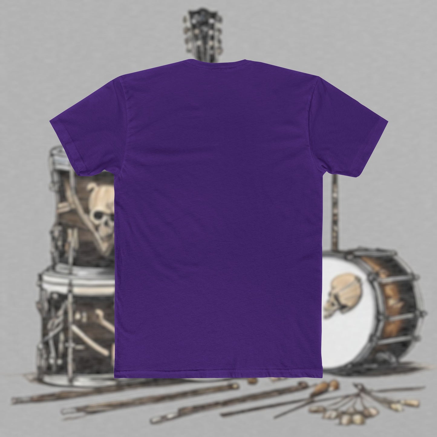 Bad Luk Jo T-Shirt - Alternate Design - No Printing on Back - Unisex Cotton "Crew Tee" - Classic Fit (Tighter) - Perfect for Musicians and Music Lovers - FREE ECONOMY SHIPPING