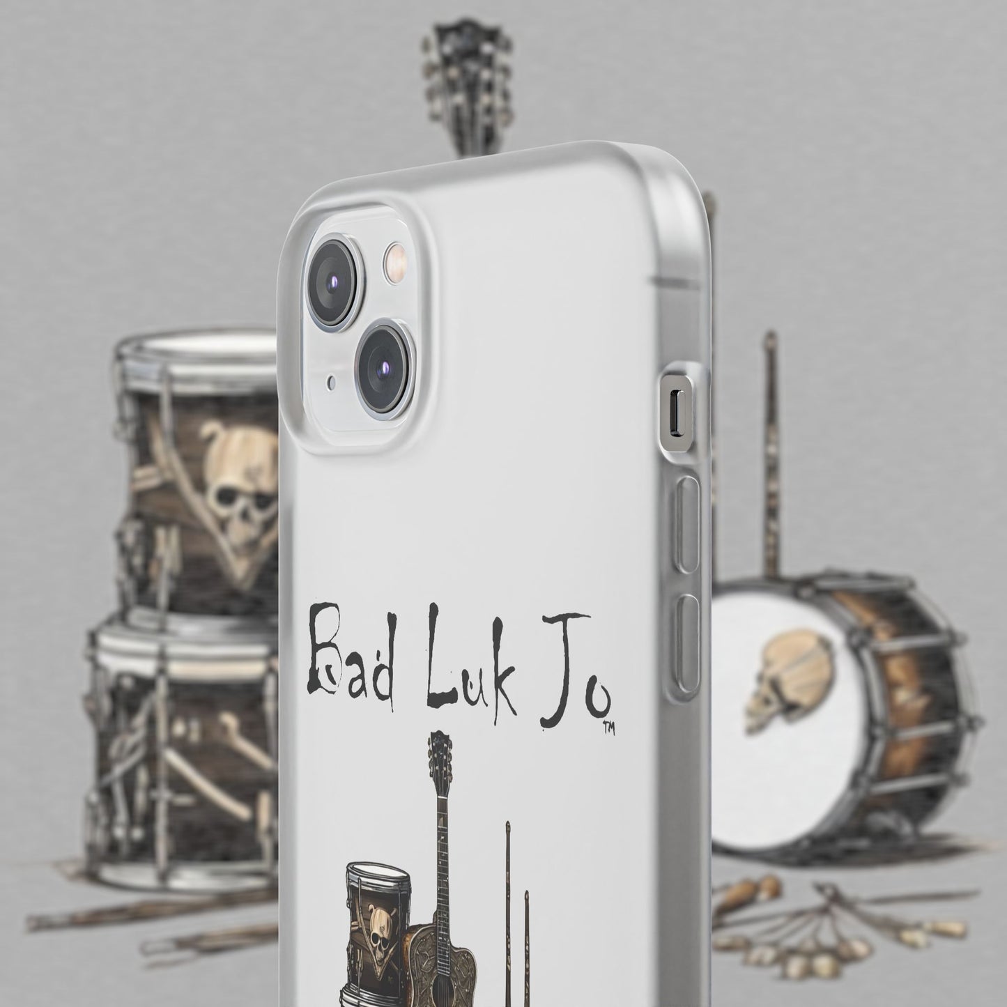 Bad Luk Jo iPhone Flexi Case - Perfect for Music Lovers! - FREE ECONOMY SHIPPING