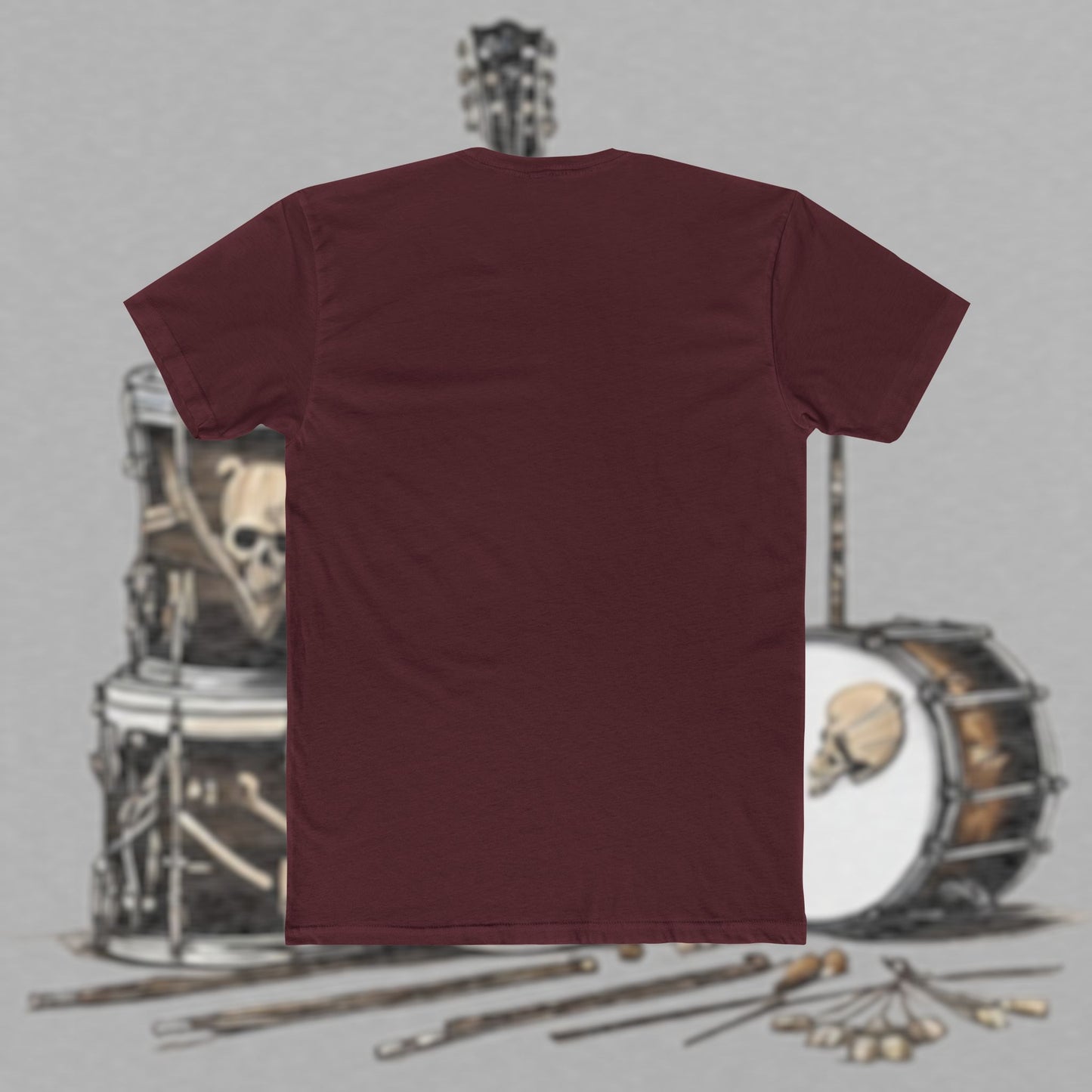 Bad Luk Jo T-Shirt - Alternate Design - No Printing on Back - Unisex Cotton "Crew Tee" - Classic Fit (Tighter) - Perfect for Musicians and Music Lovers - FREE ECONOMY SHIPPING