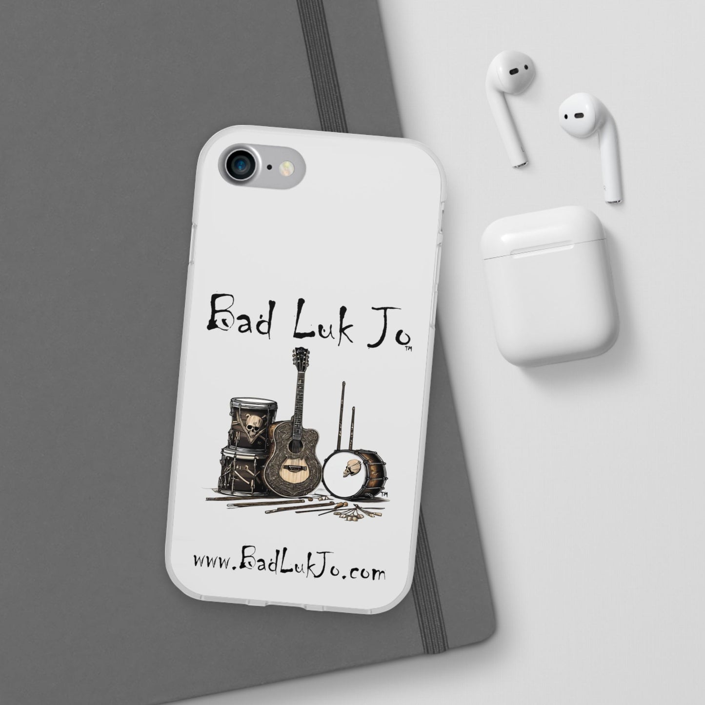 Bad Luk Jo iPhone Flexi Case - Perfect for Music Lovers! - FREE ECONOMY SHIPPING