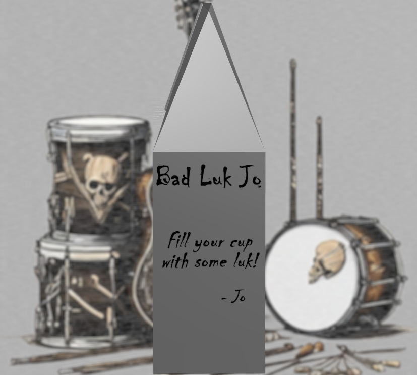 Bad Luk Jo Medium Roast Whole Bean Coffee - There's Good Luk in Every Cup - 12oz. - FREE STANDARD SHIPPING