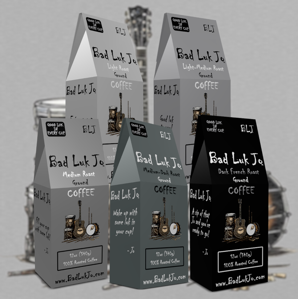 Bad Luk Jo Ground Coffee Bundle - There's Good Luk in Every Cup - FREE STANDARD SHIPPING