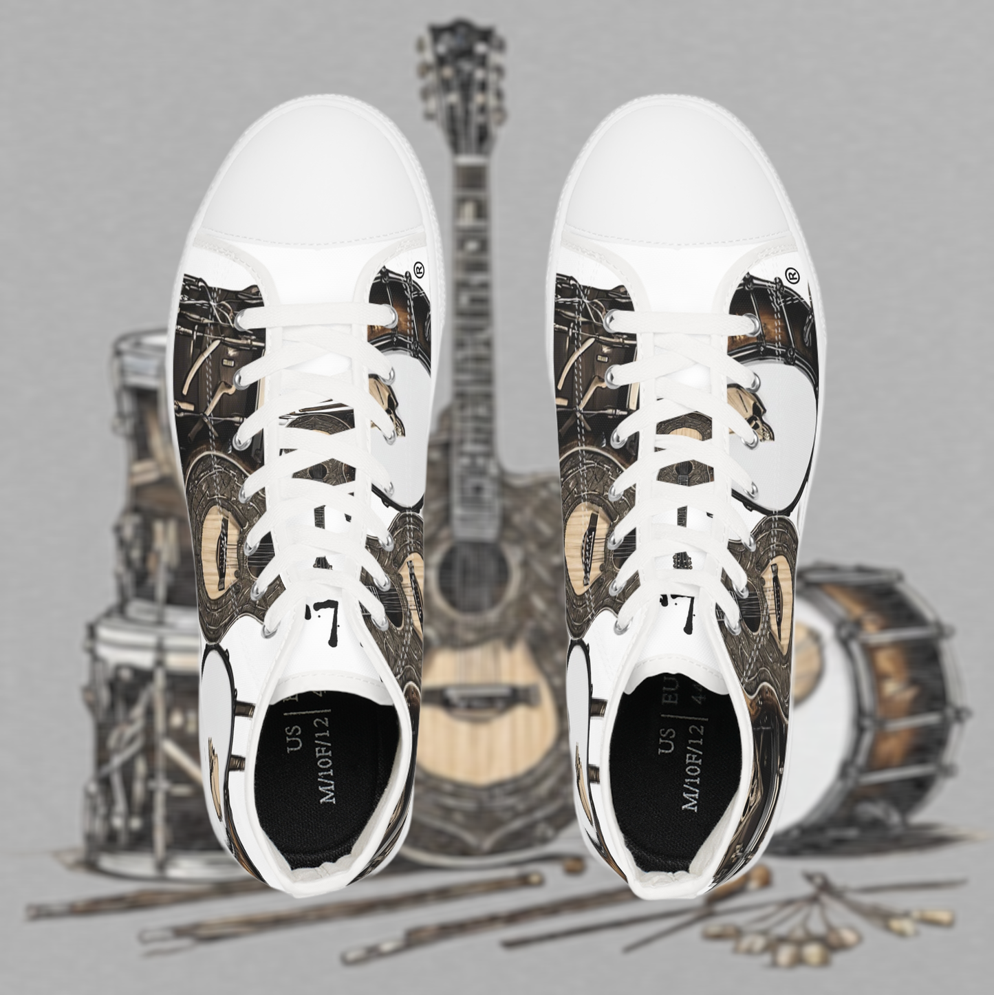 Bad Luk Jo Men's High Top Sneakers - FREE STANDARD SHIPPING