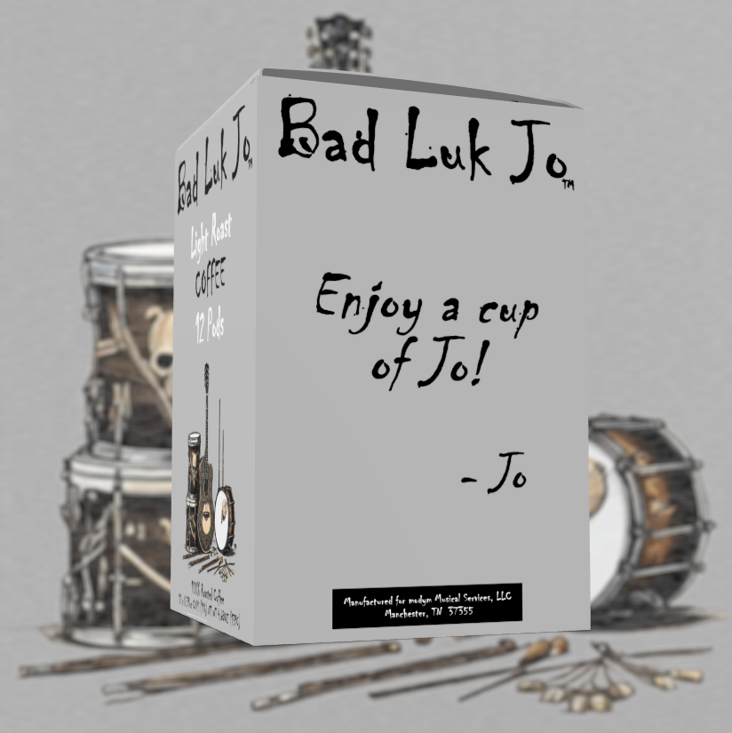 Bad Luk Jo Light Roast Coffee Pods / Cups - There's Good Luk in Every Cup - 12 Pods / Cups - FREE STANDARD SHIPPING