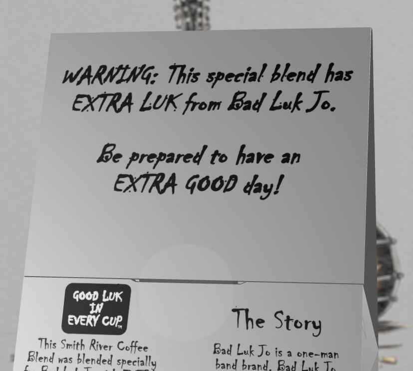 Bad Luk Jo * SPECIAL * Medium Roast Ground Coffee - There's EXTRA LUK in Every Cup - 12oz. - FREE STANDARD SHIPPING