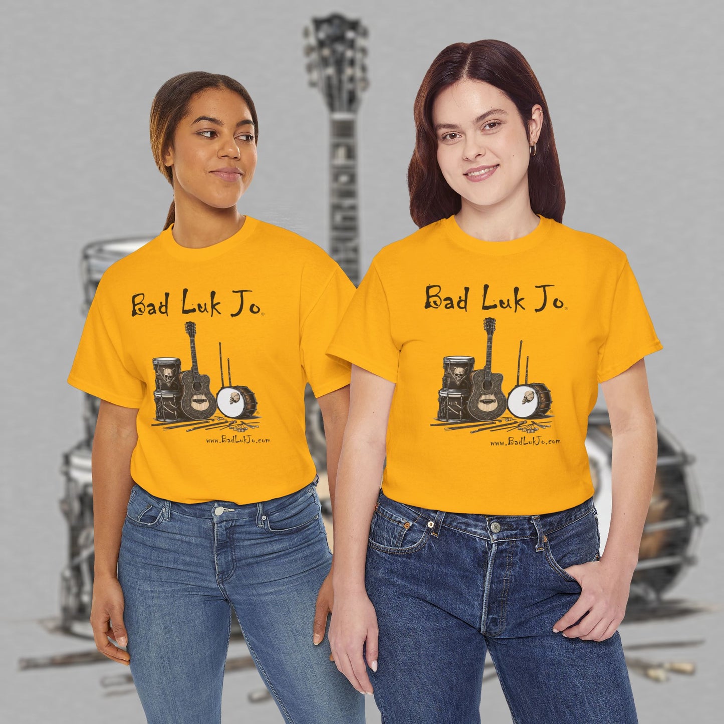 Bad Luk Jo Unisex Heavy Cotton Tee - Perfect Gift for Music Lovers - FREE ECONOMY SHIPPING